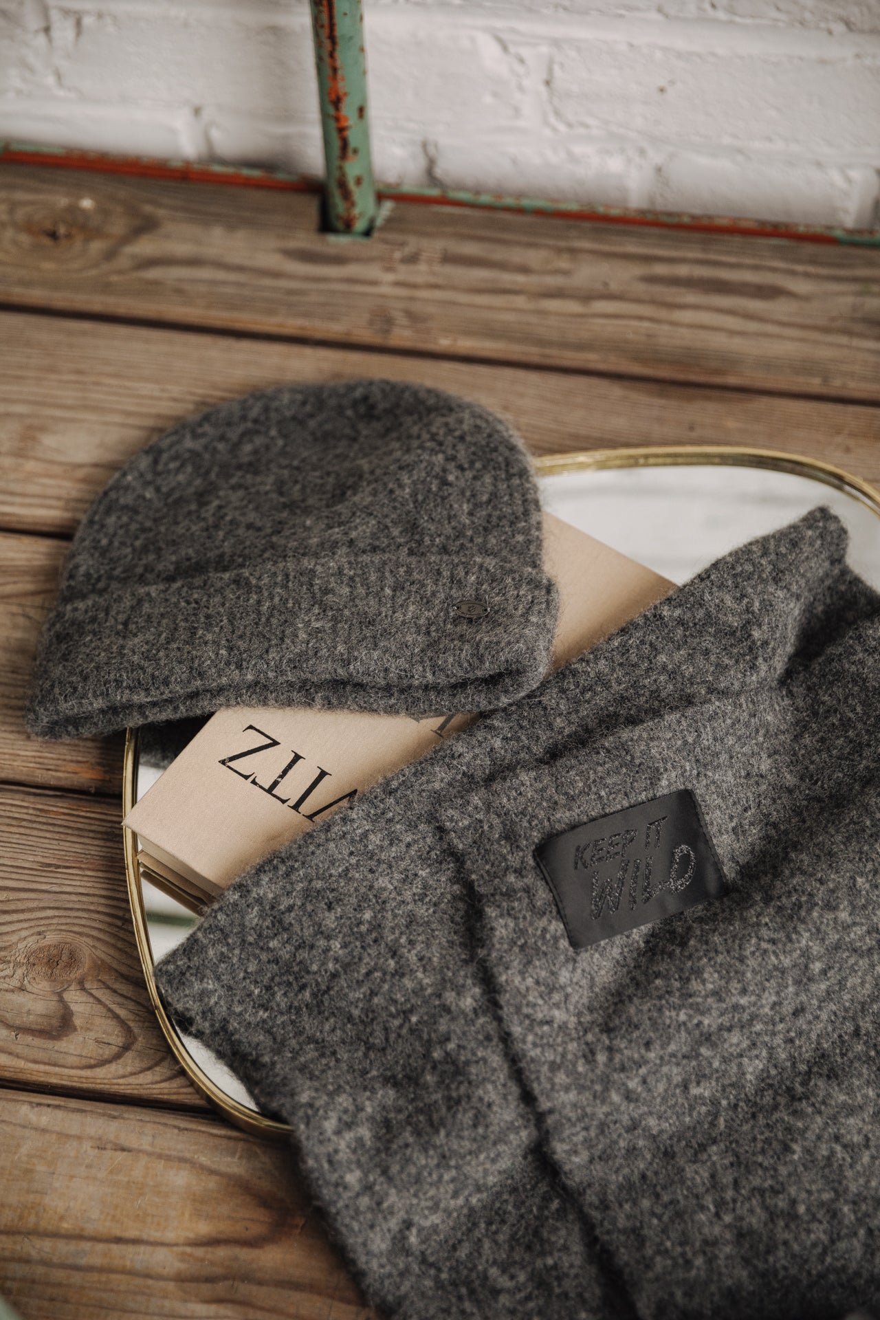 Écharpe Femme Doria Plain dark grey | Freeman T. Porter