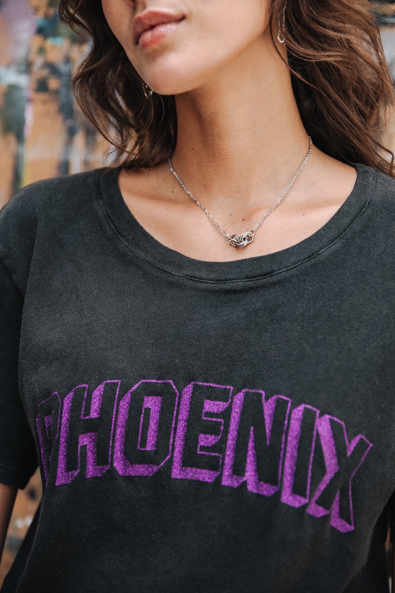 T-Shirt manches courtes Woman Suria Phoenix old black | Freeman T. Porter