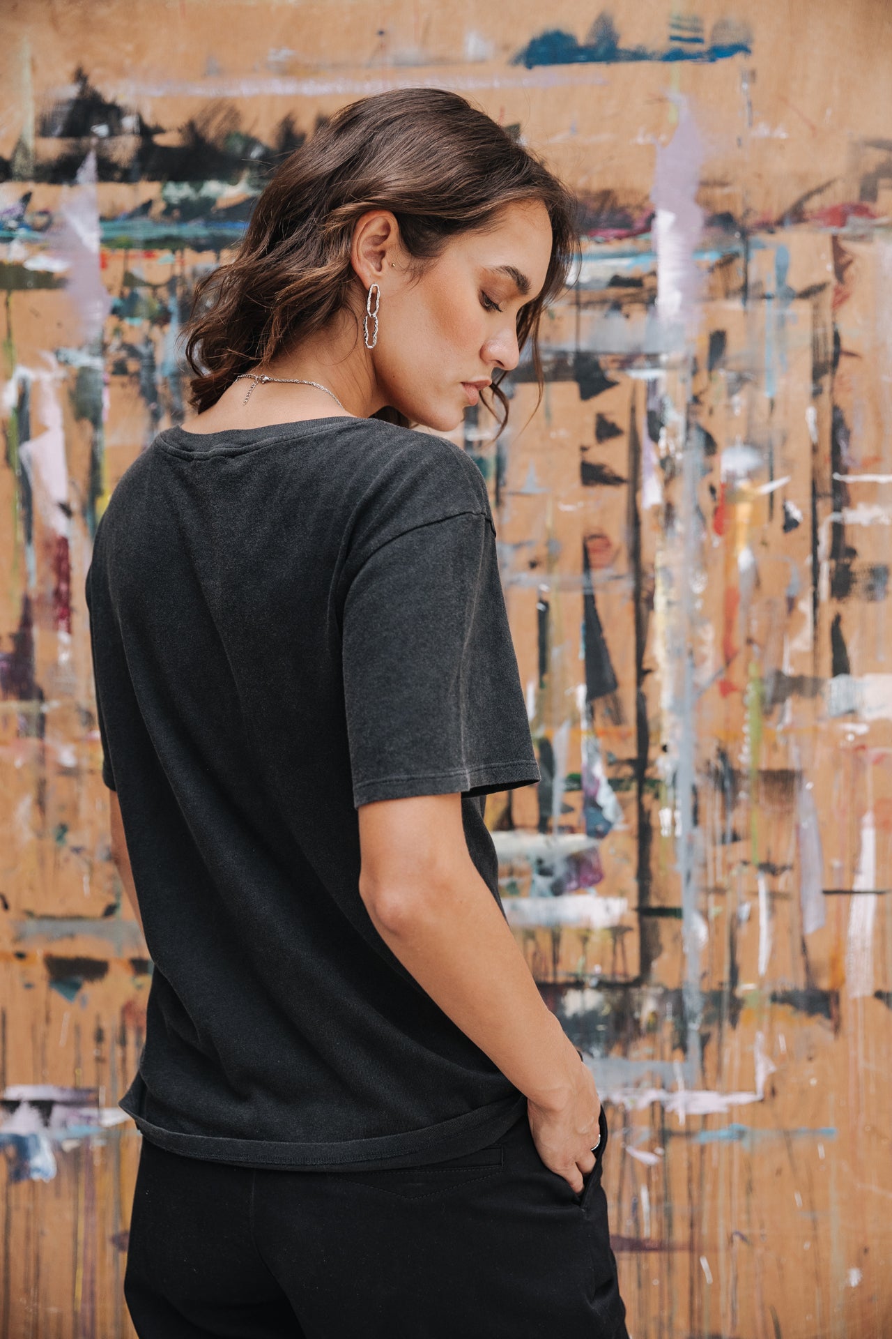 T-Shirt manches courtes Woman Suria Phoenix old black | Freeman T. Porter