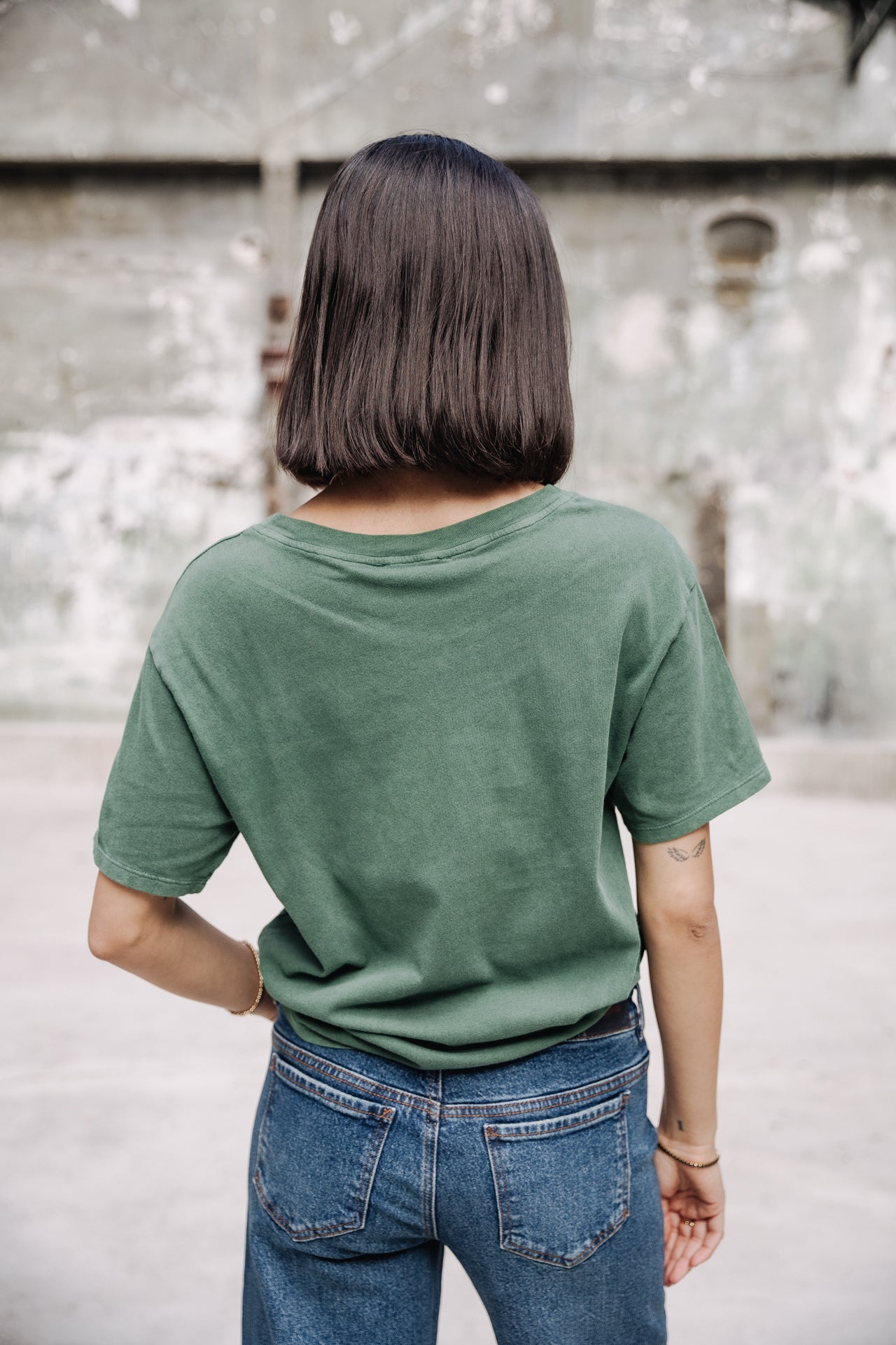 T-Shirt manches courtes Frau Suria Chicago Outline evergreen | Freeman T. Porter