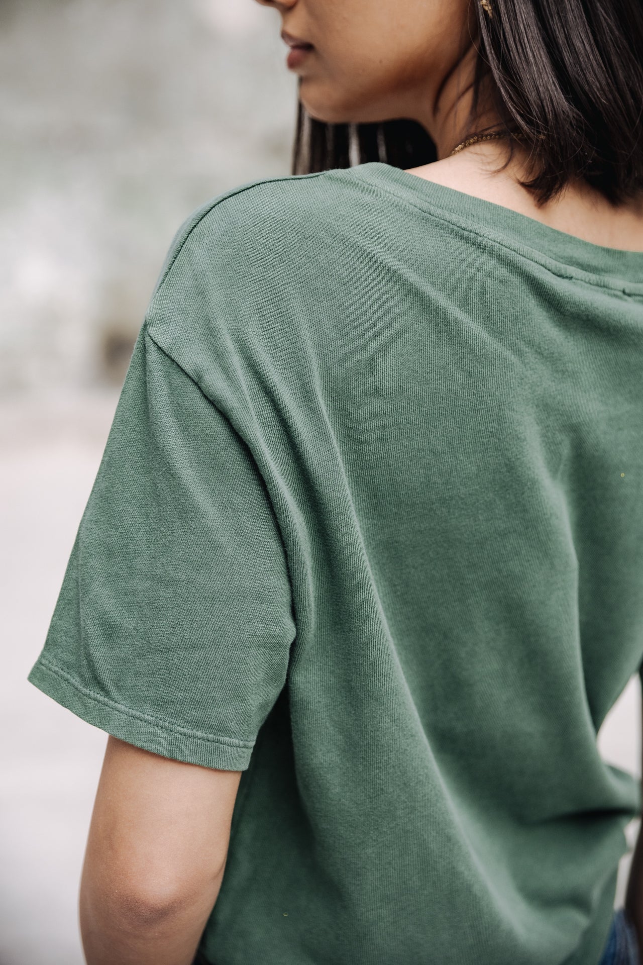 T-Shirt manches courtes Frau Suria Chicago Outline evergreen | Freeman T. Porter