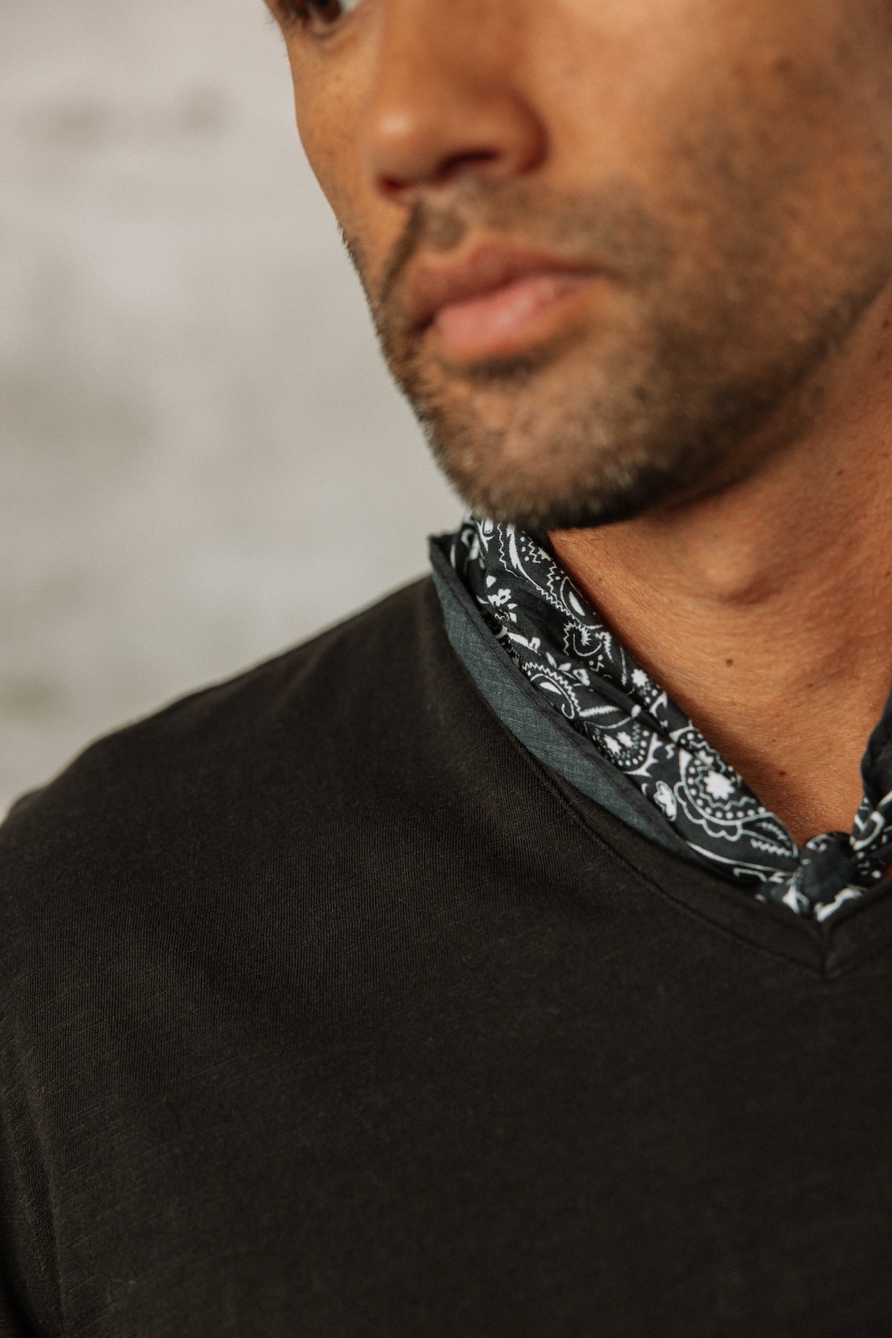 T-Shirt en jersey flammé Homme Leandro ML Kansas black | Freeman T. Porter