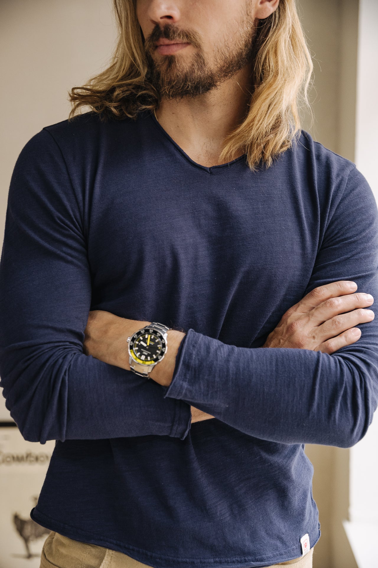 T-shirt Homme Leandro Kansas naval blue | Freeman T. Porter