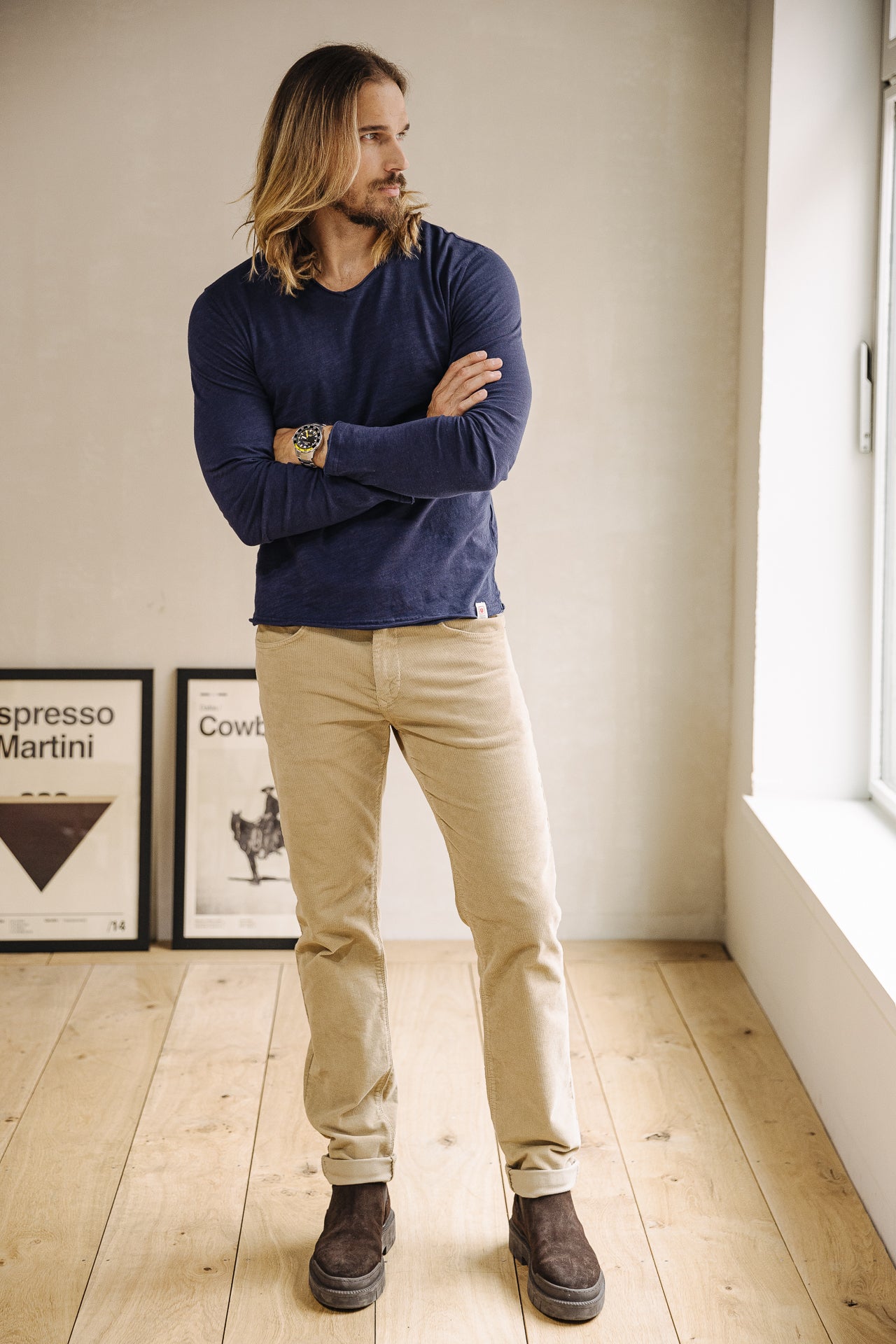 T-shirt Homme Leandro Kansas naval blue | Freeman T. Porter