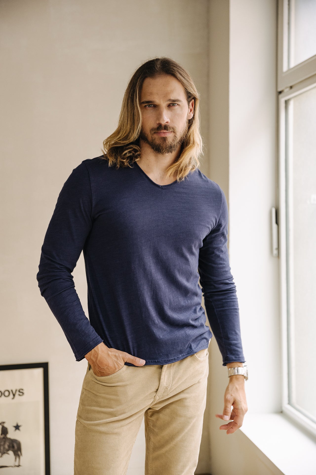 T-shirt Homme Leandro Kansas naval blue | Freeman T. Porter
