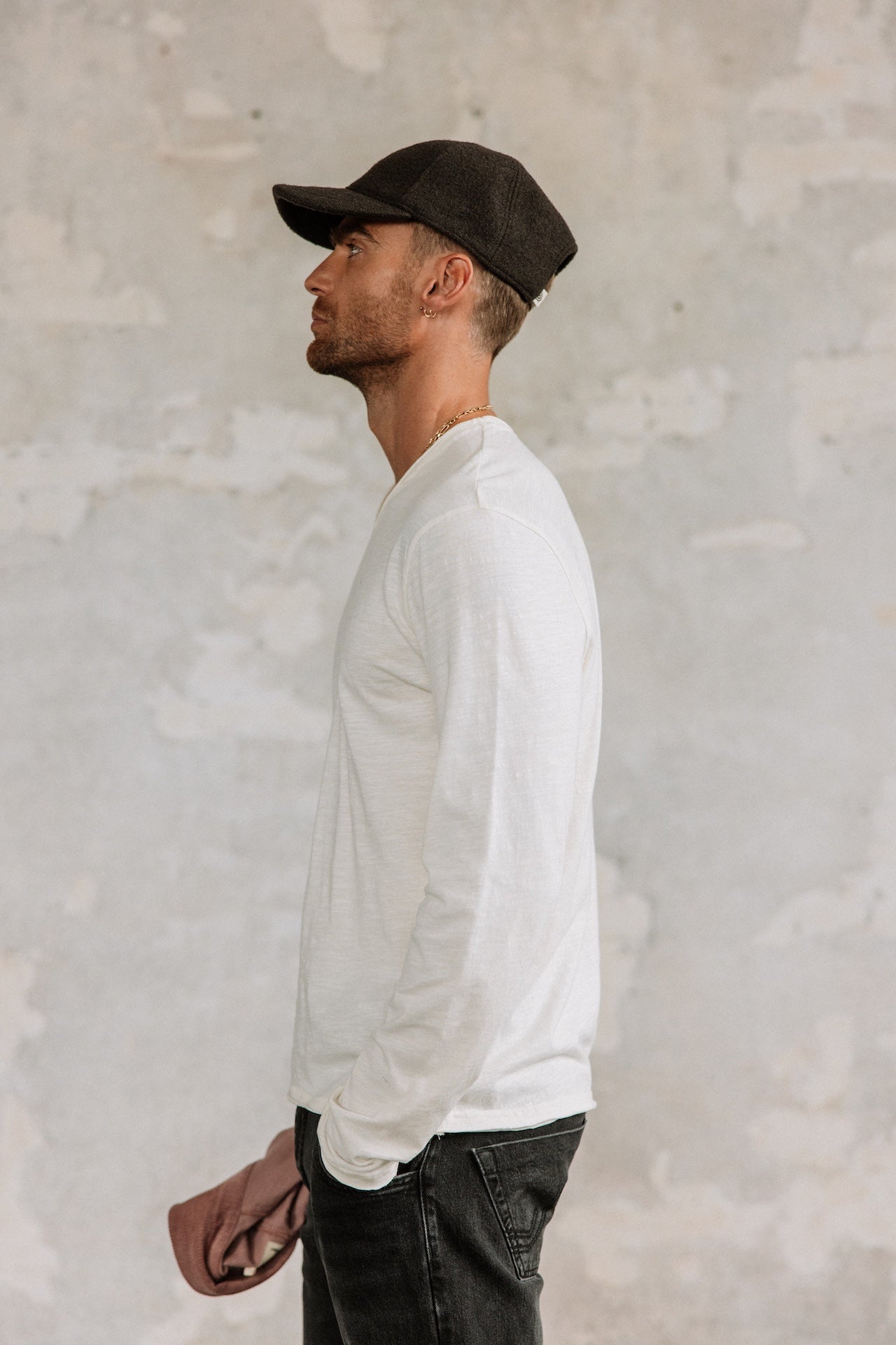 T-shirt en jersey flammé Hombres Leandro ML Kansas off white | Freeman T. Porter