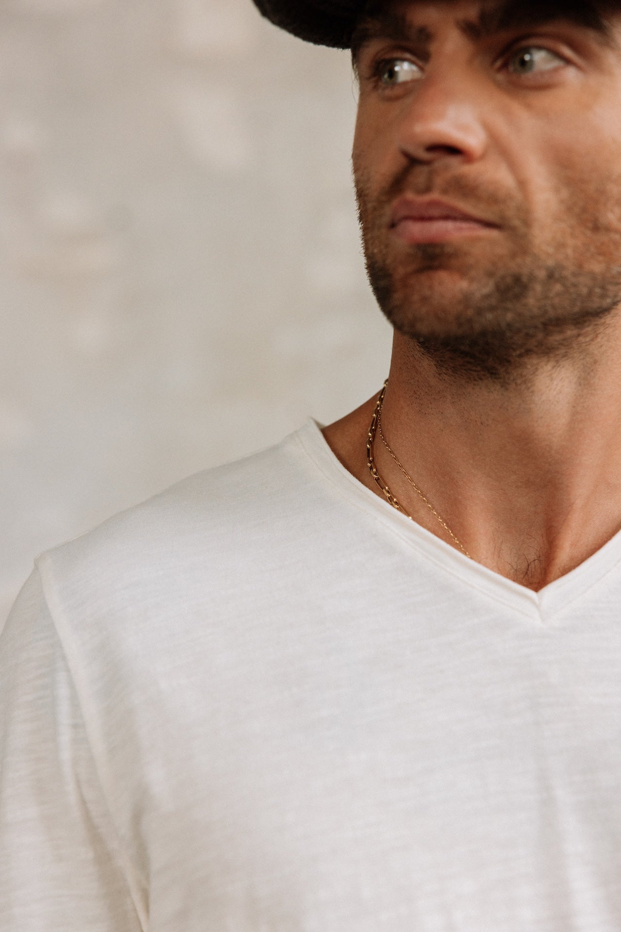 T-shirt en jersey flammé Hombres Leandro ML Kansas off white | Freeman T. Porter