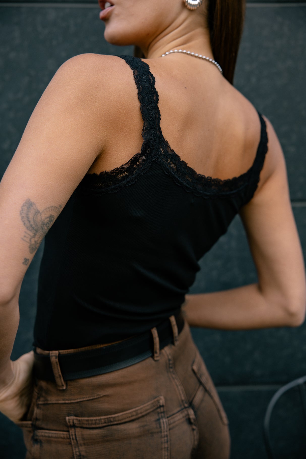Débardeur dentelle Femme Dansy Lace black | Freeman T. Porter
