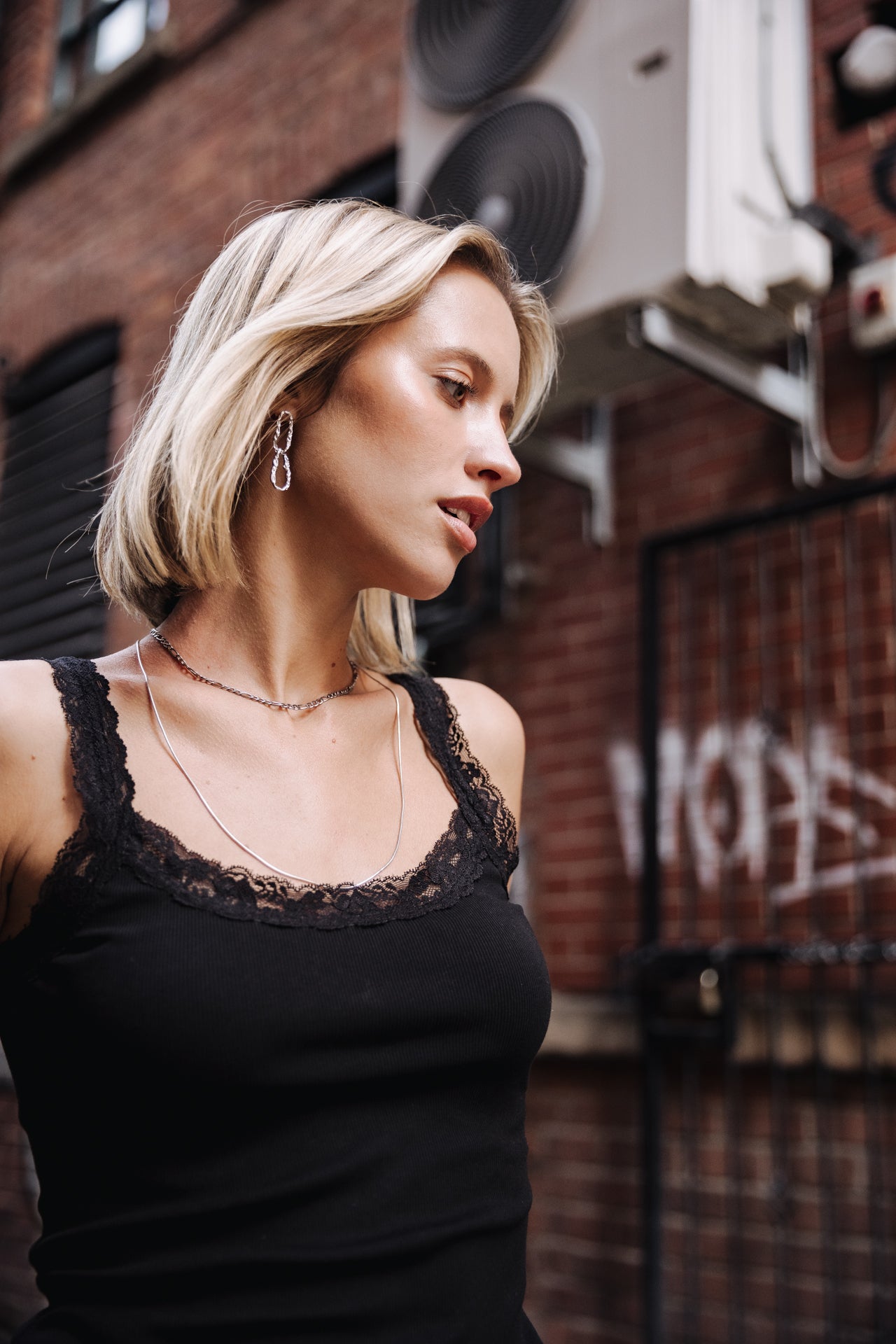 Débardeur dentelle Femme Dansy Lace black | Freeman T. Porter