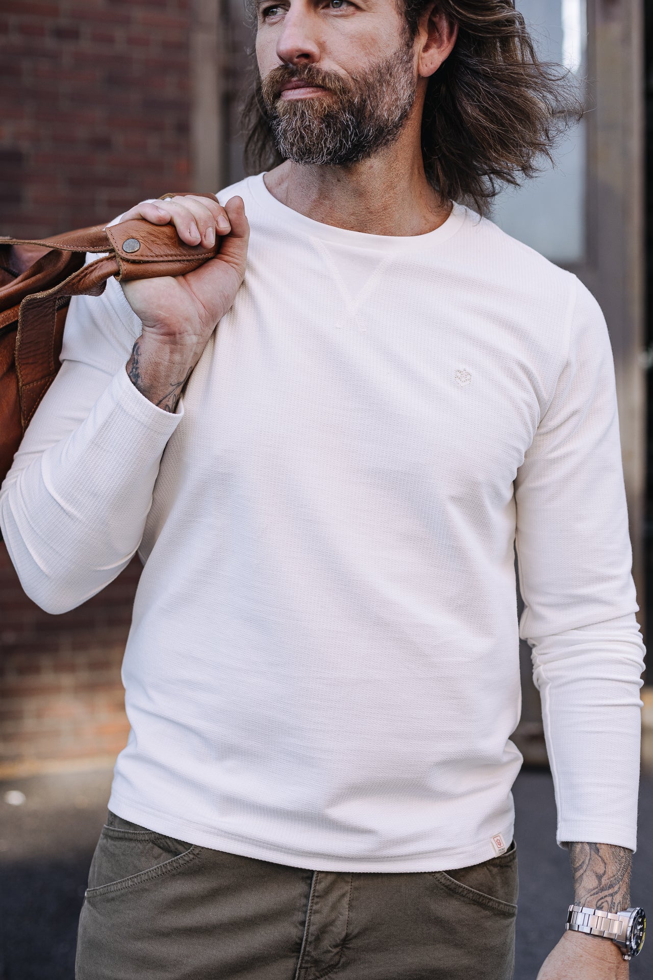 T-shirt Homme Pharell Relievo off white | Freeman T. Porter