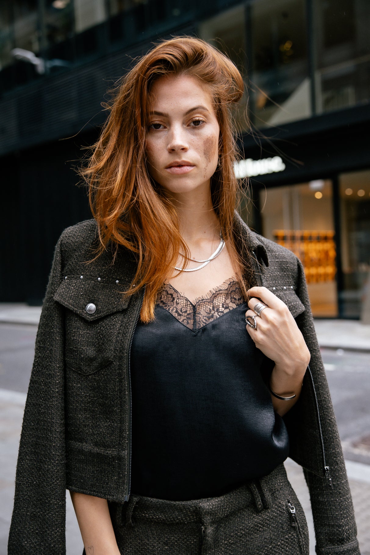Top bretelles Femme Selia Bicolor black | Freeman T. Porter