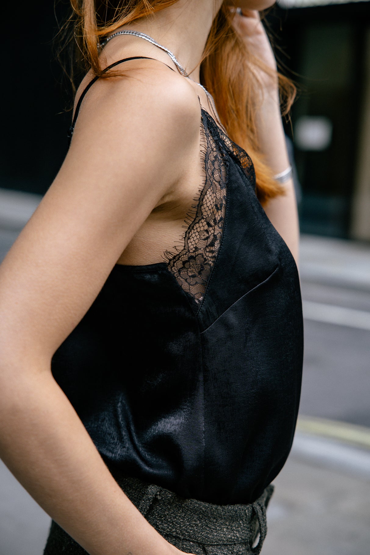 Top bretelles Femme Selia Bicolor black | Freeman T. Porter