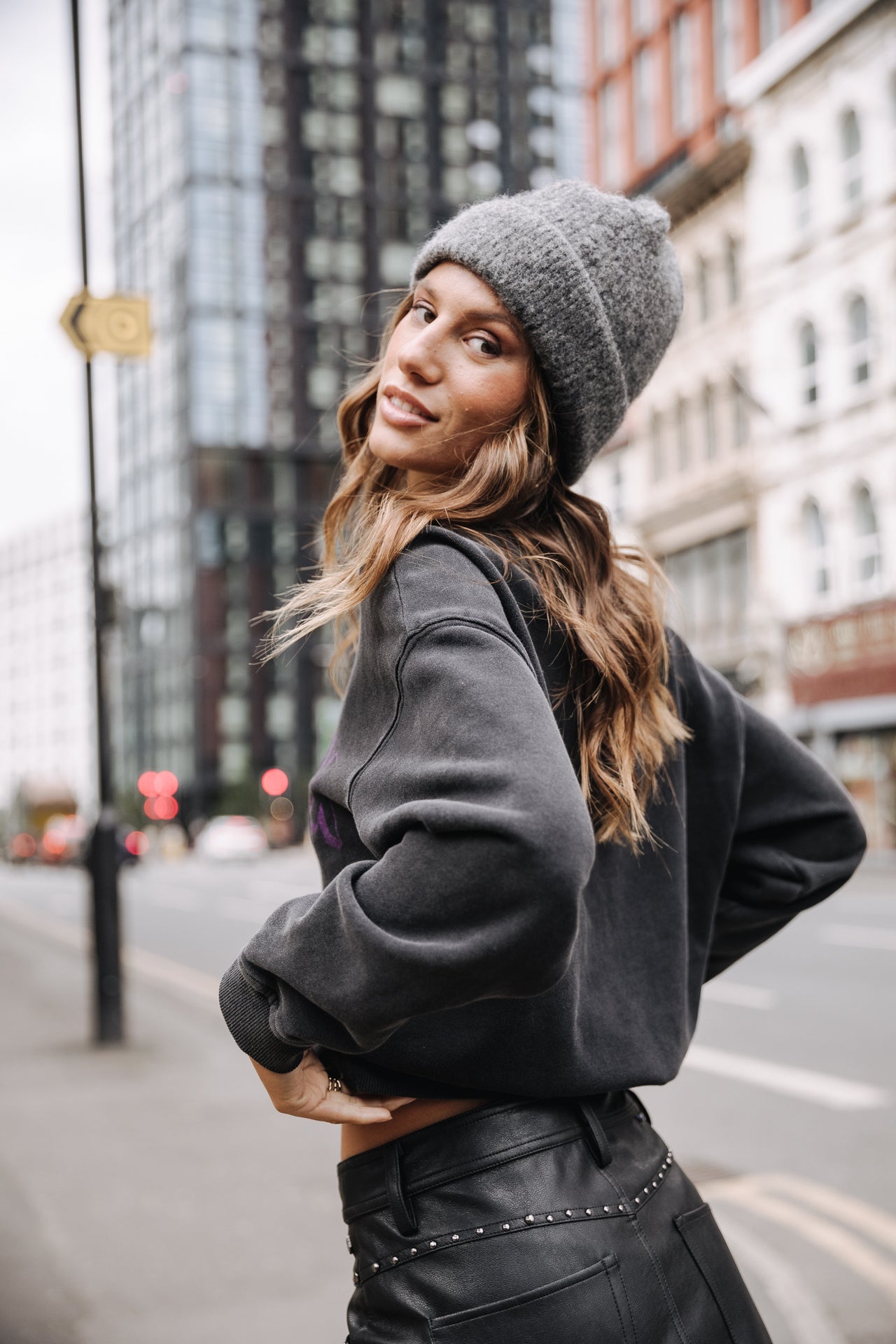 Sweat col rond Femme Solene Phoenix old black | Freeman T. Porter