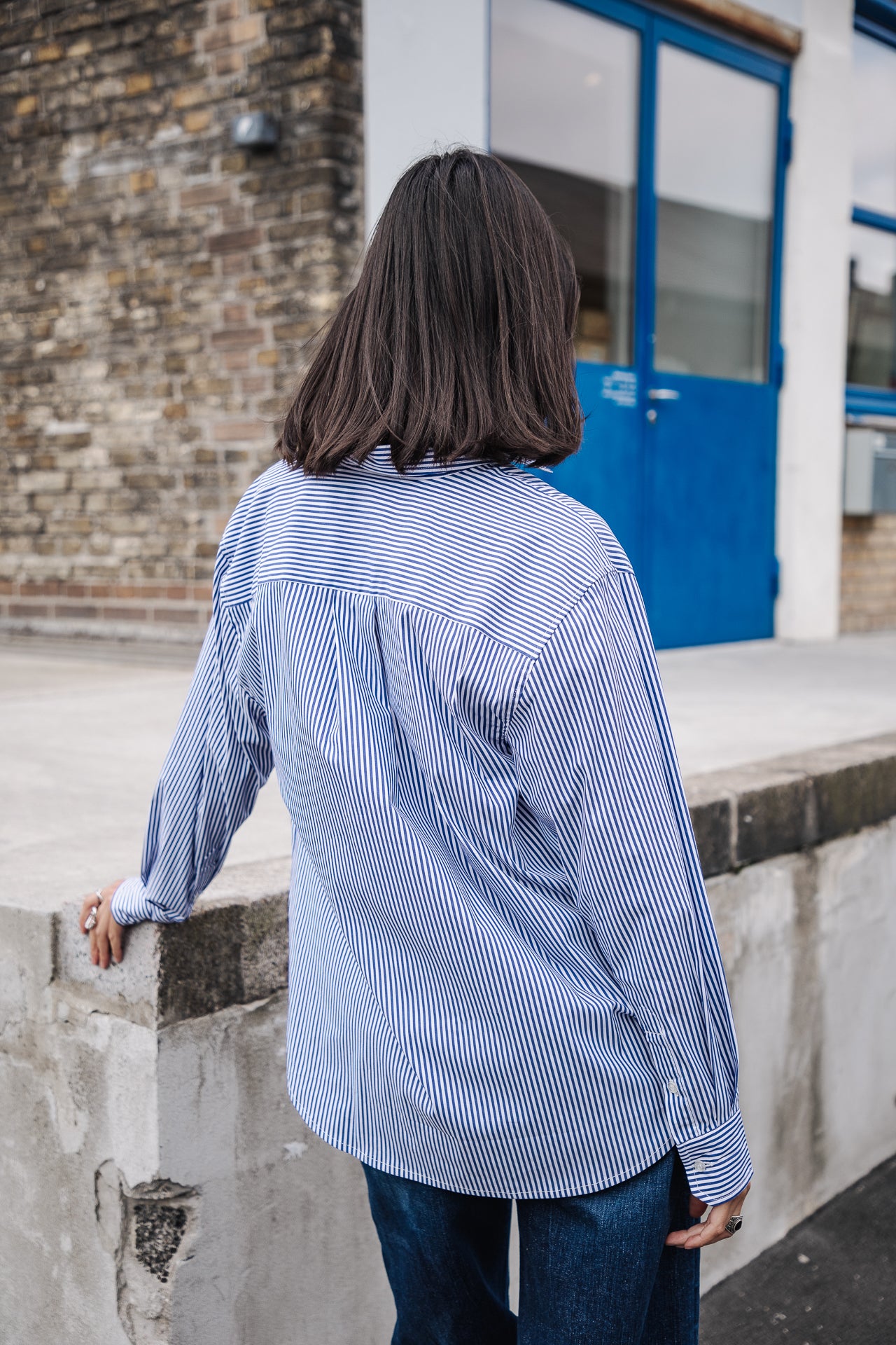 Chemise style Boyfriend Mujer Chella School blue | Freeman T. Porter