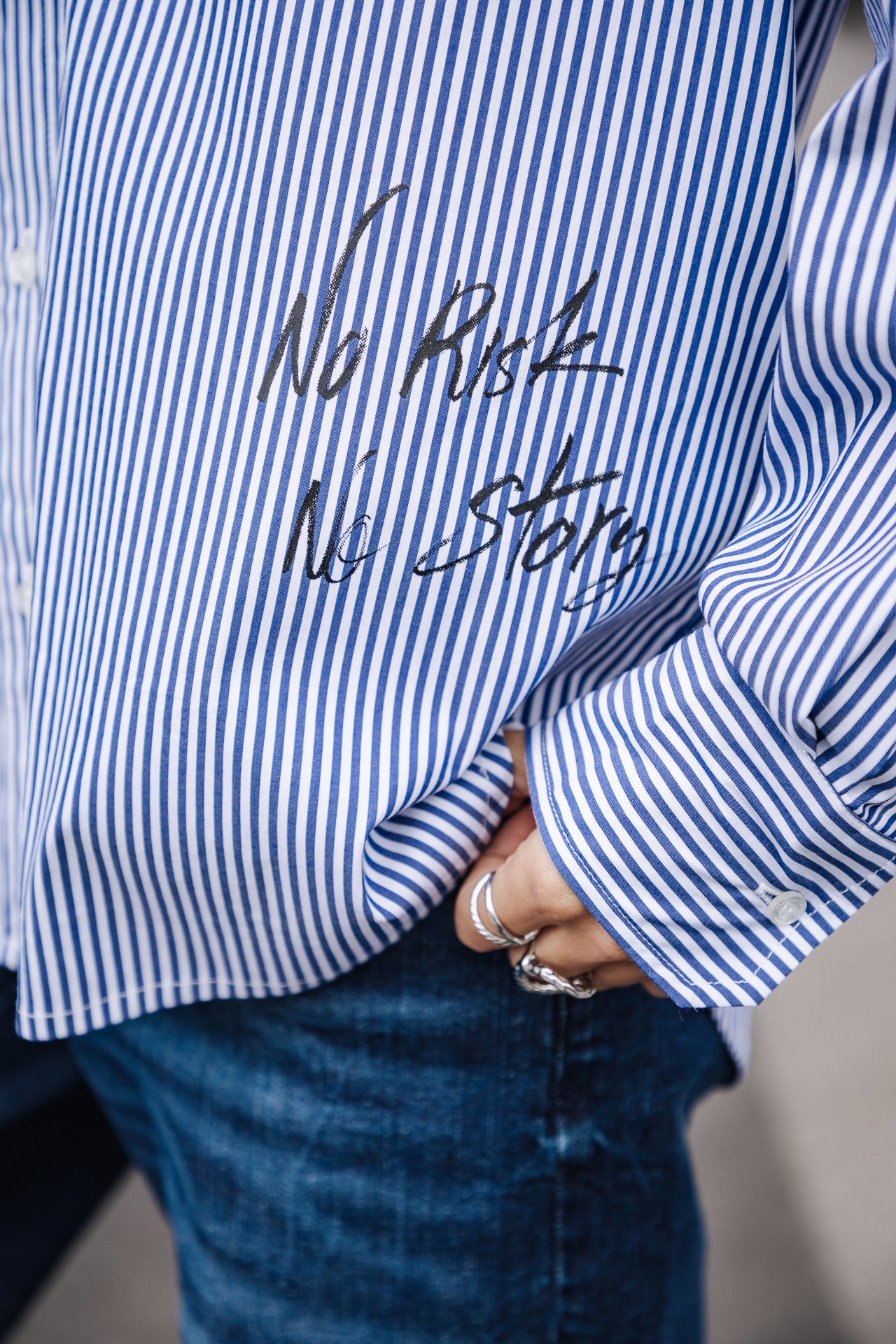 Chemise style Boyfriend Mujer Chella School blue | Freeman T. Porter
