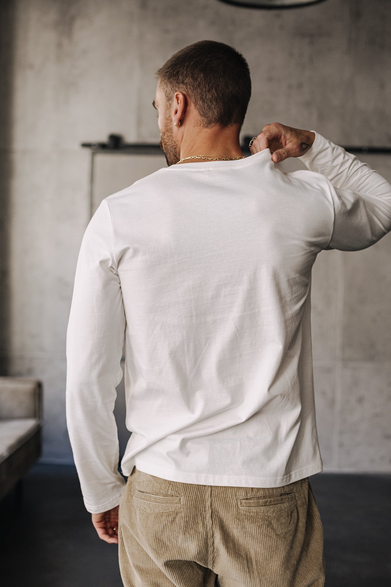 T-Shirt manches longues Hombres Tony Madison off white | Freeman T. Porter