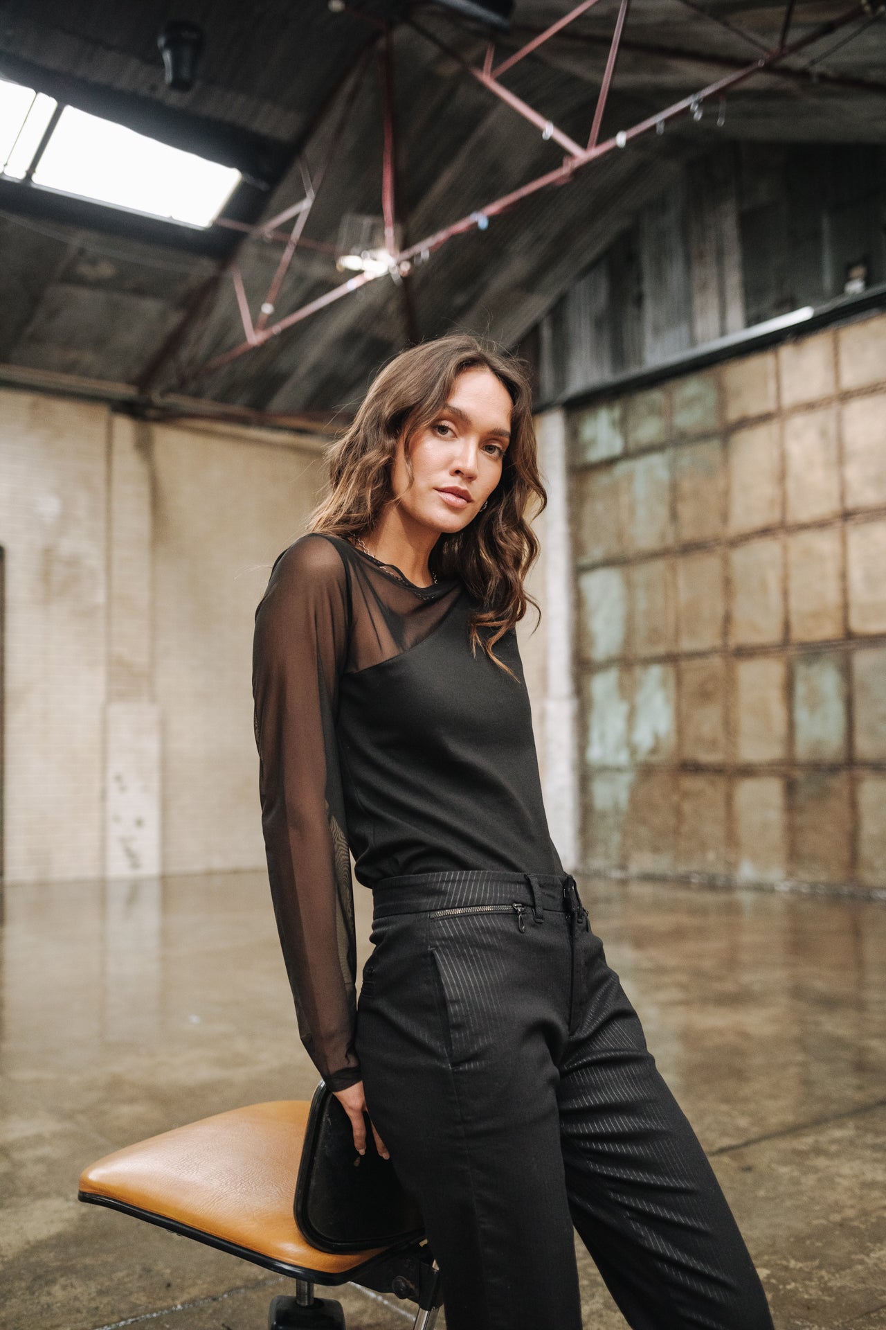 T-Shirt manches longues Woman Tullina black | Freeman T. Porter