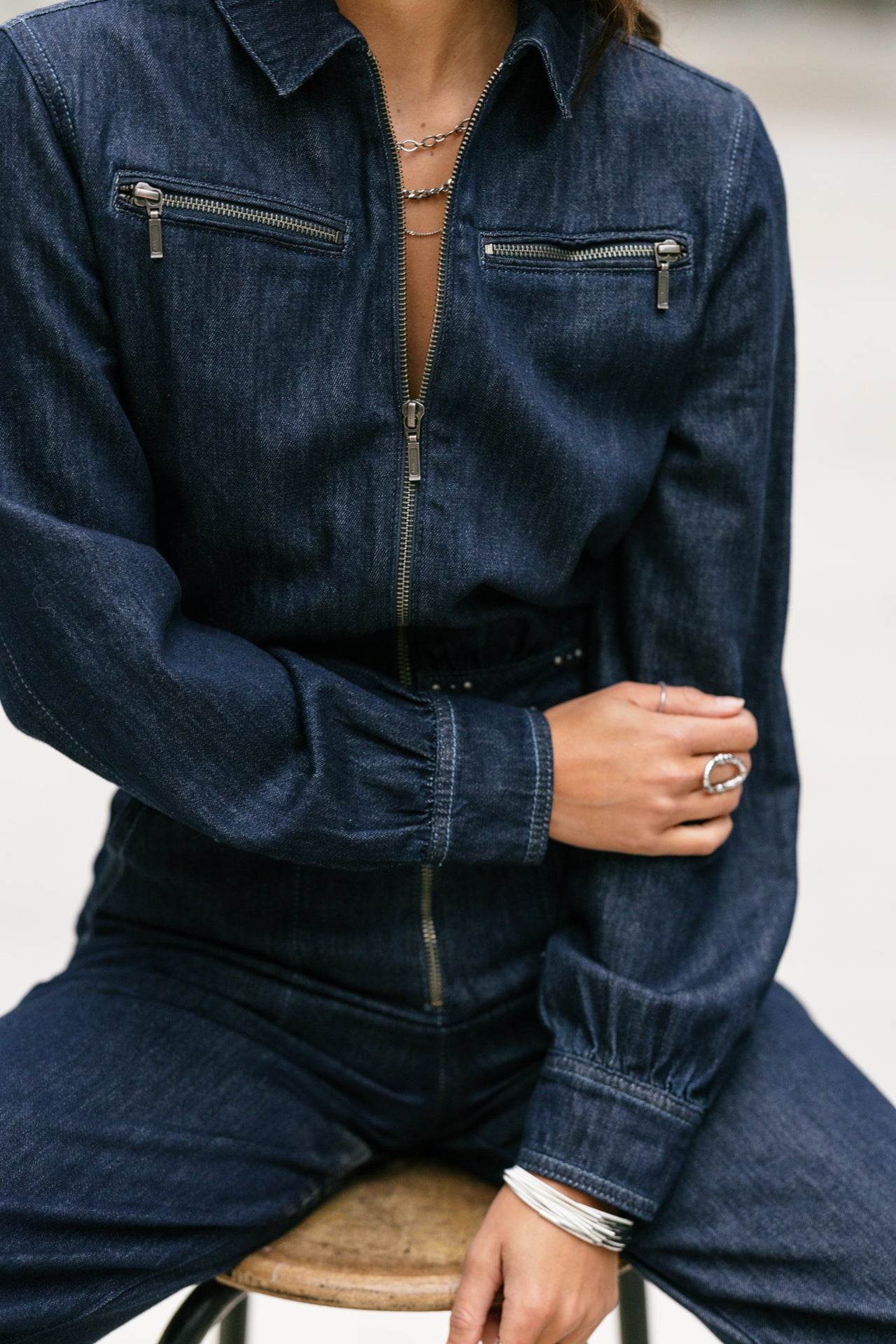 Combinaison Frau Martha LS Denim mississippi | Freeman T. Porter