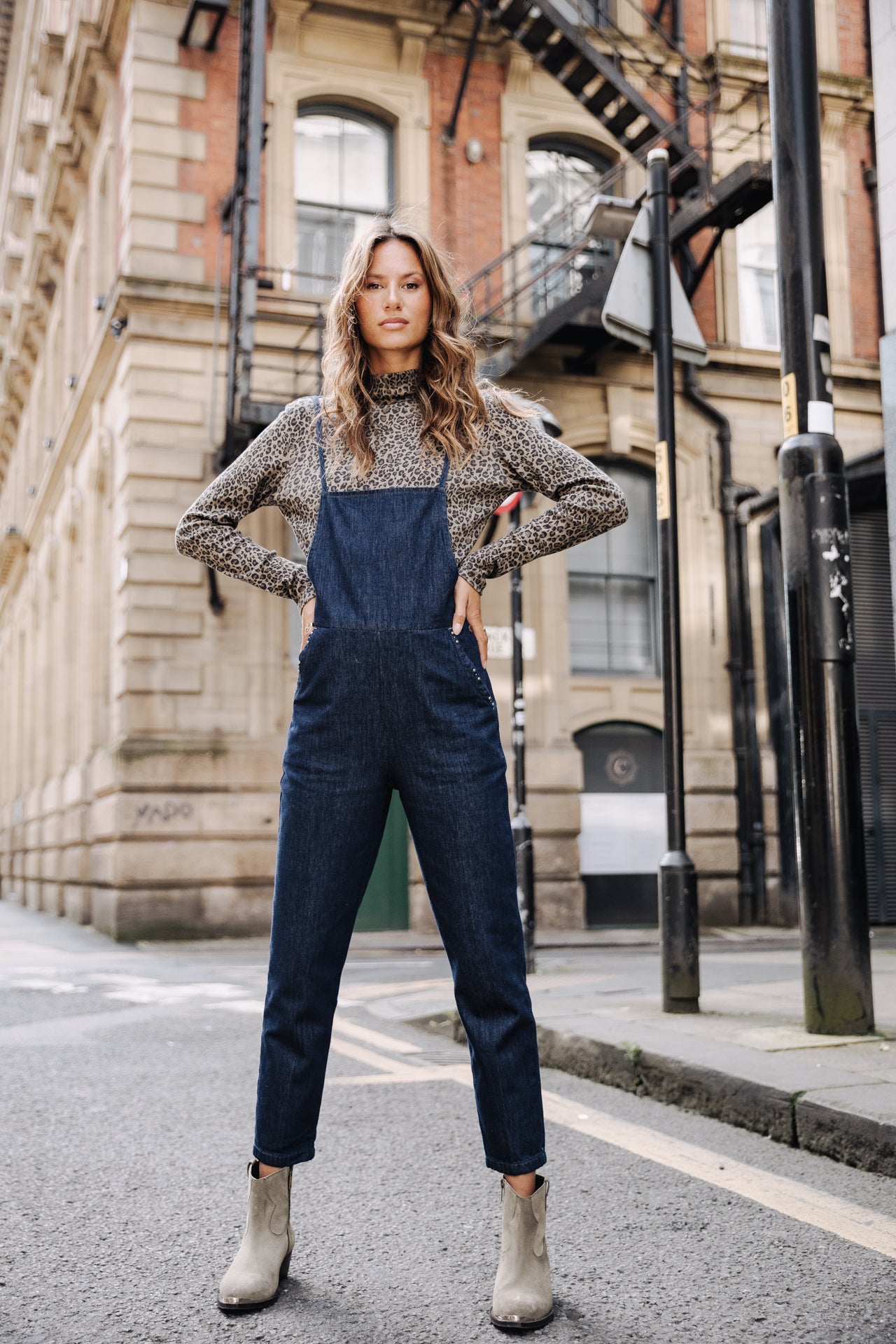 Salopette Woman Thalie Denim mississippi | Freeman T. Porter