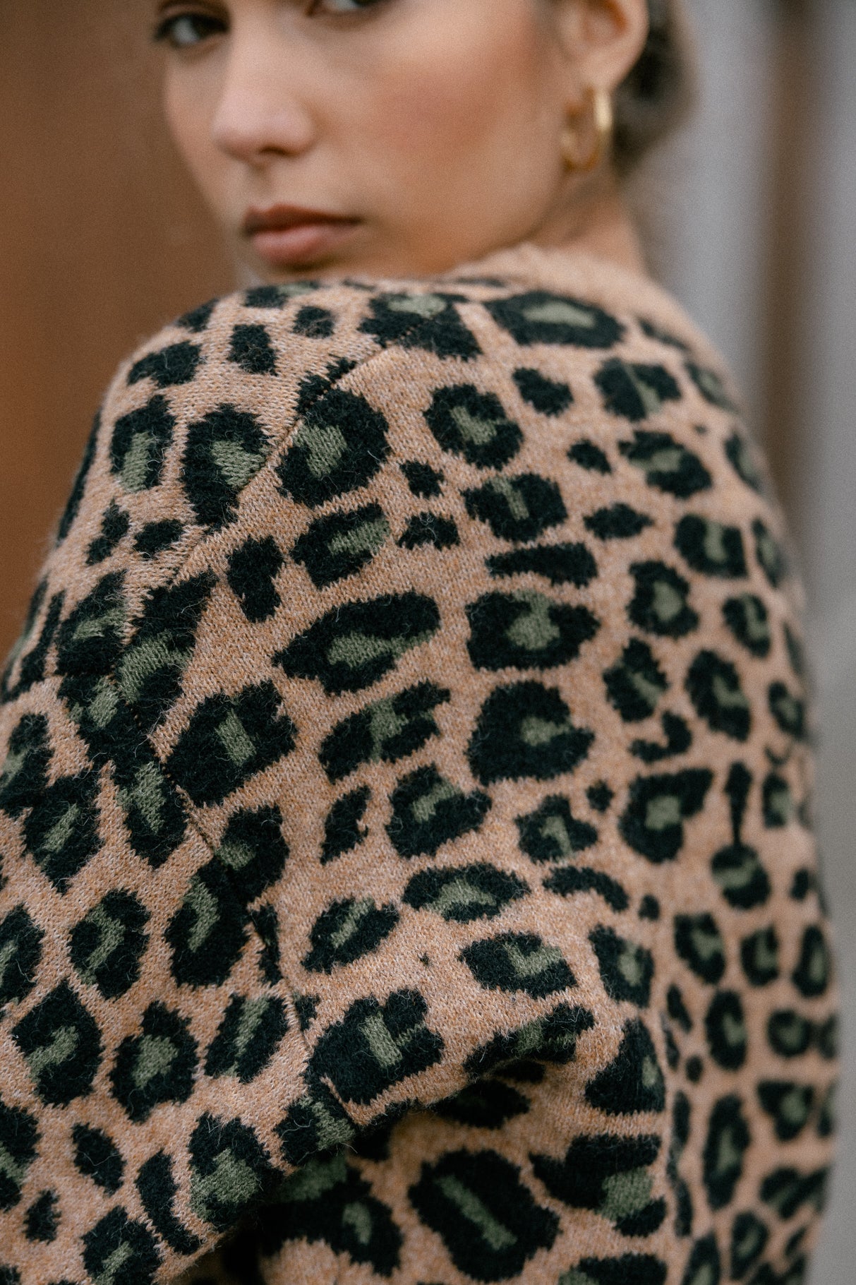 Cardigan léopard Femme Gildas Roar fauve | Freeman T. Porter