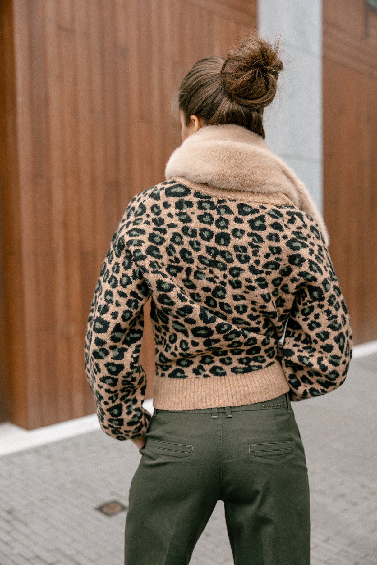Cardigan léopard Femme Gildas Roar fauve | Freeman T. Porter