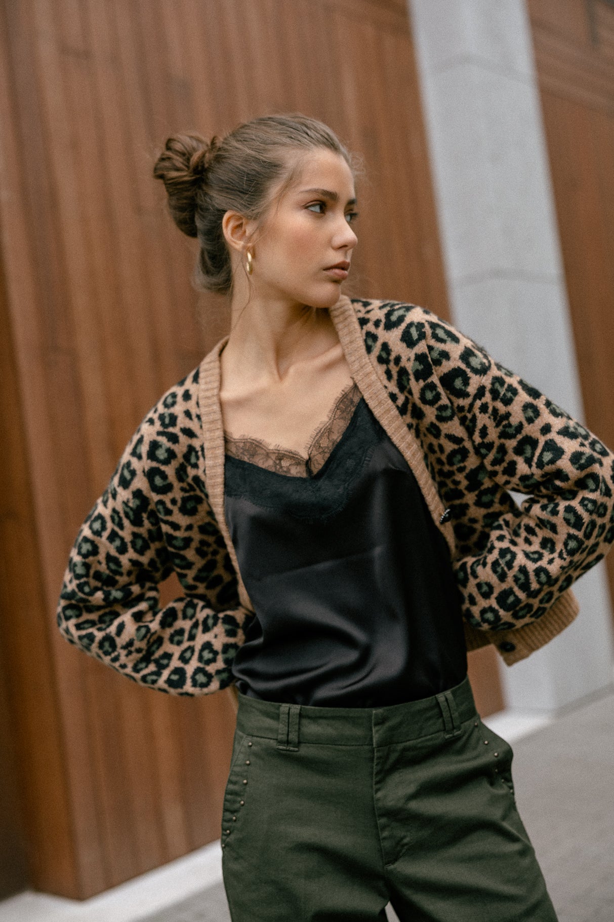 Cardigan léopard Femme Gildas Roar fauve | Freeman T. Porter