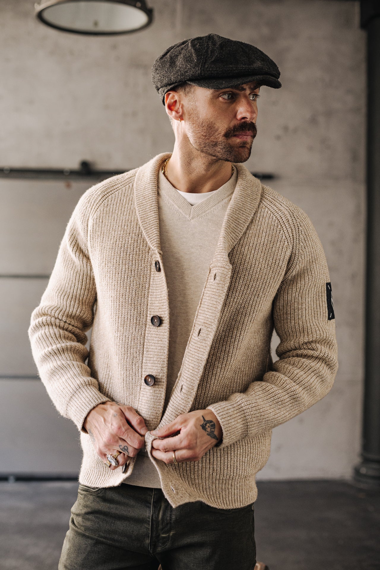 Cardigan Mann Ralph Bellagio beige | Freeman T. Porter