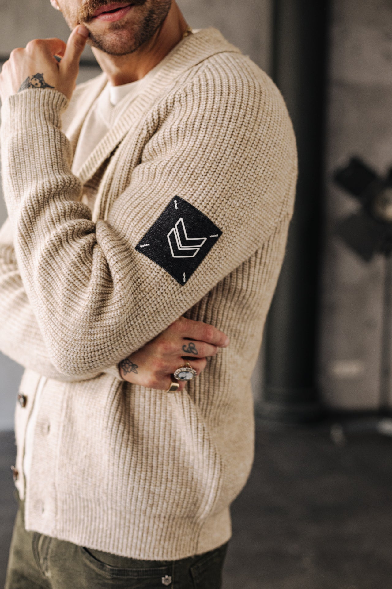 Cardigan Mann Ralph Bellagio beige | Freeman T. Porter