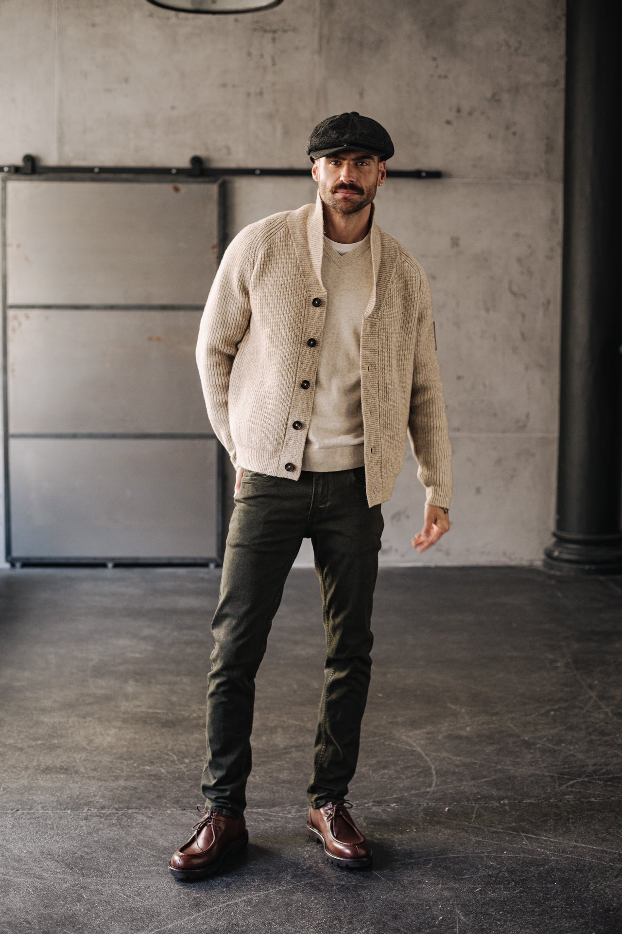 Cardigan Mann Ralph Bellagio beige | Freeman T. Porter