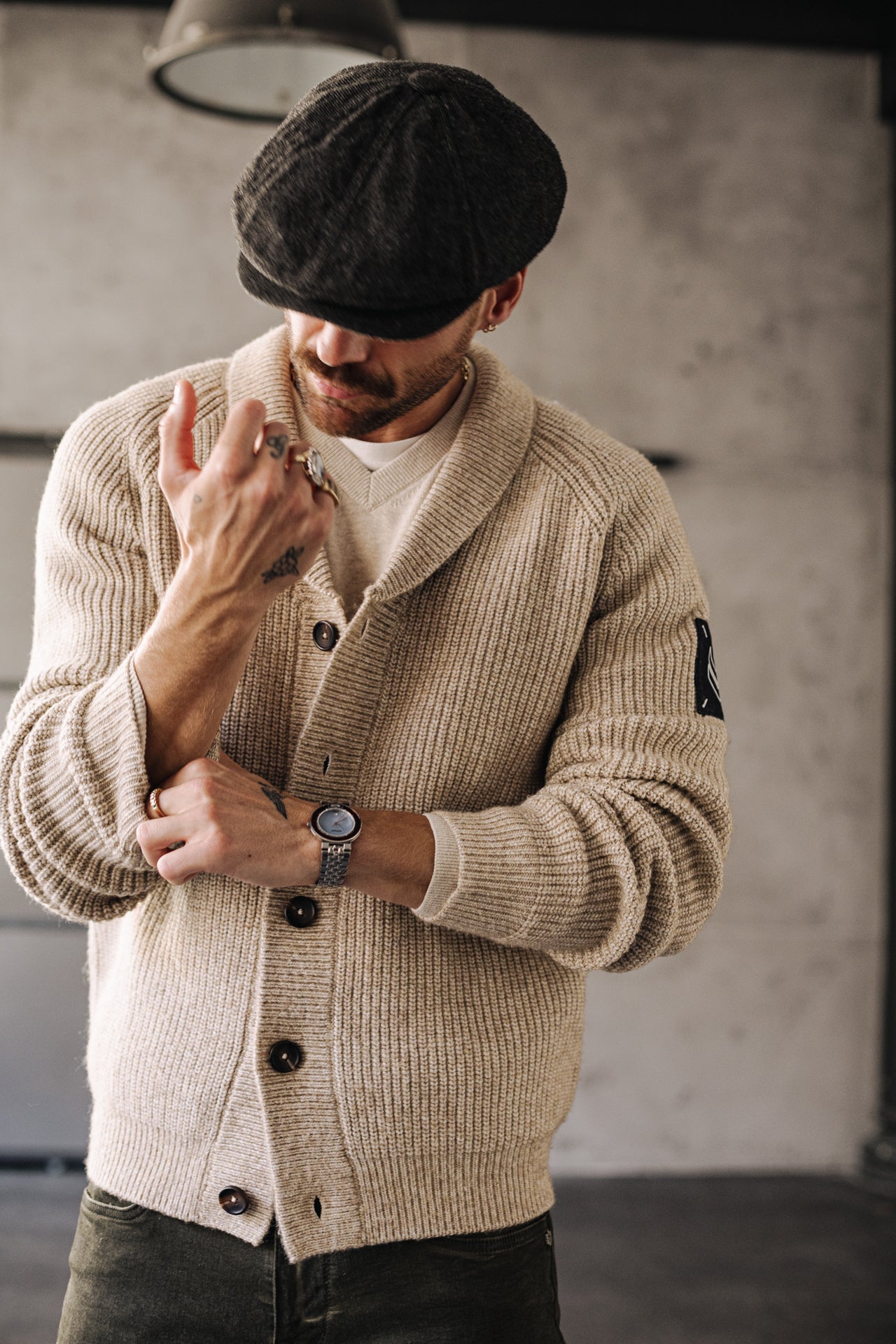 Cardigan Mann Ralph Bellagio beige | Freeman T. Porter