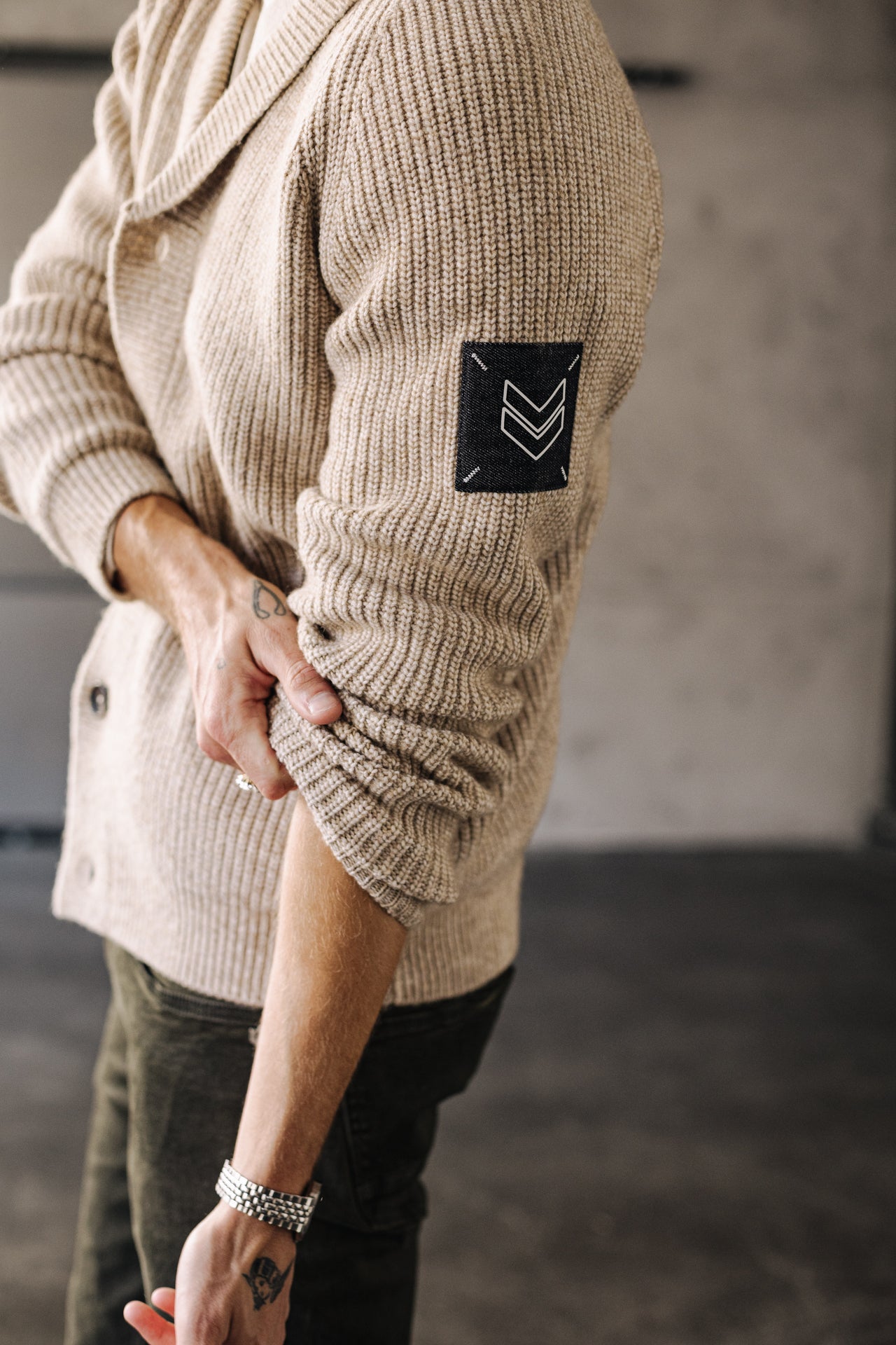 Cardigan Mann Ralph Bellagio beige | Freeman T. Porter