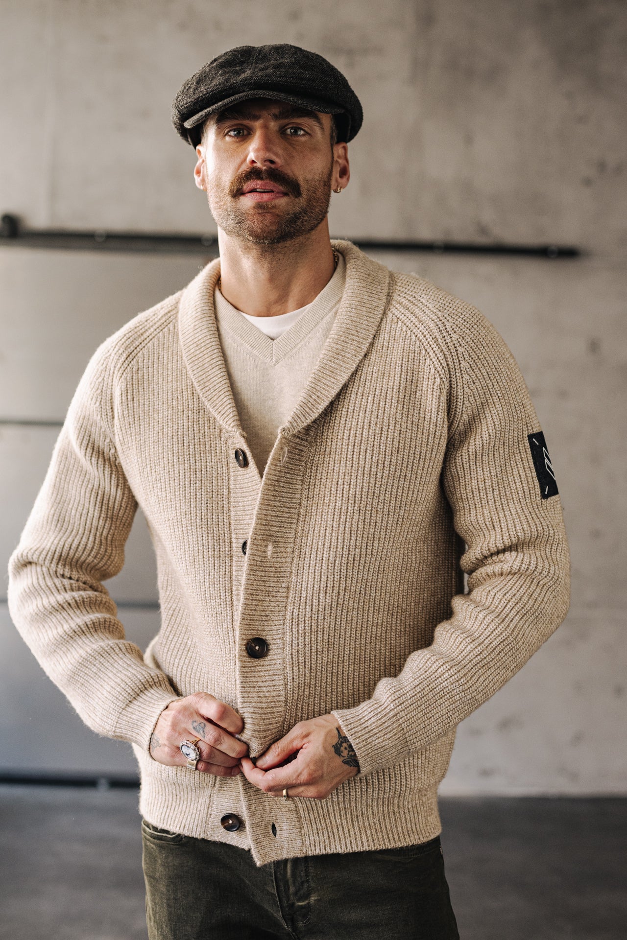 Cardigan Mann Ralph Bellagio beige | Freeman T. Porter