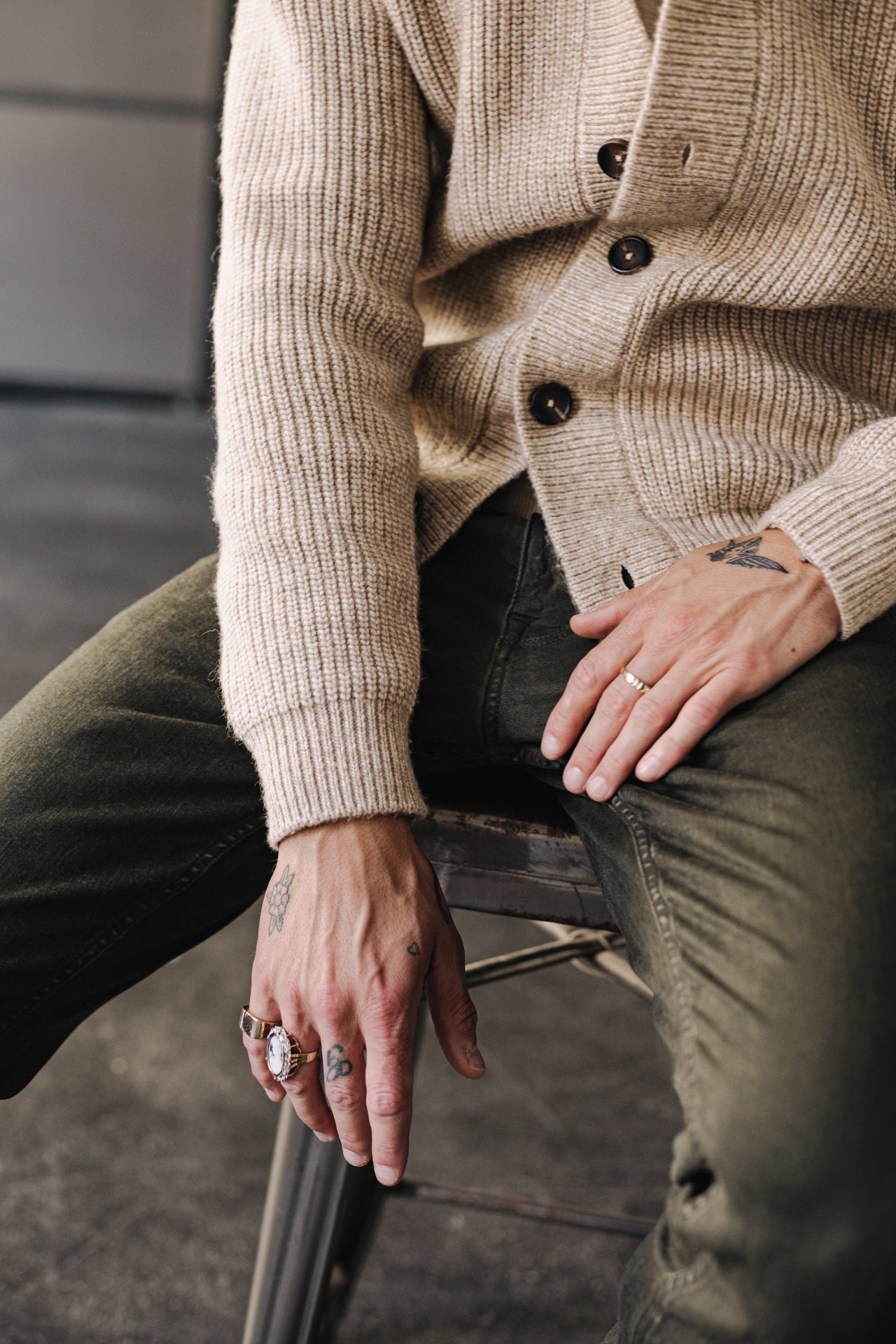 Cardigan Mann Ralph Bellagio beige | Freeman T. Porter