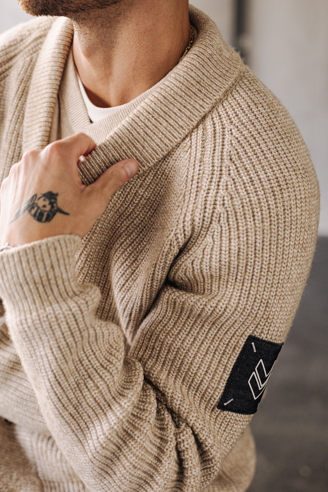 Cardigan Mann Ralph Bellagio beige | Freeman T. Porter