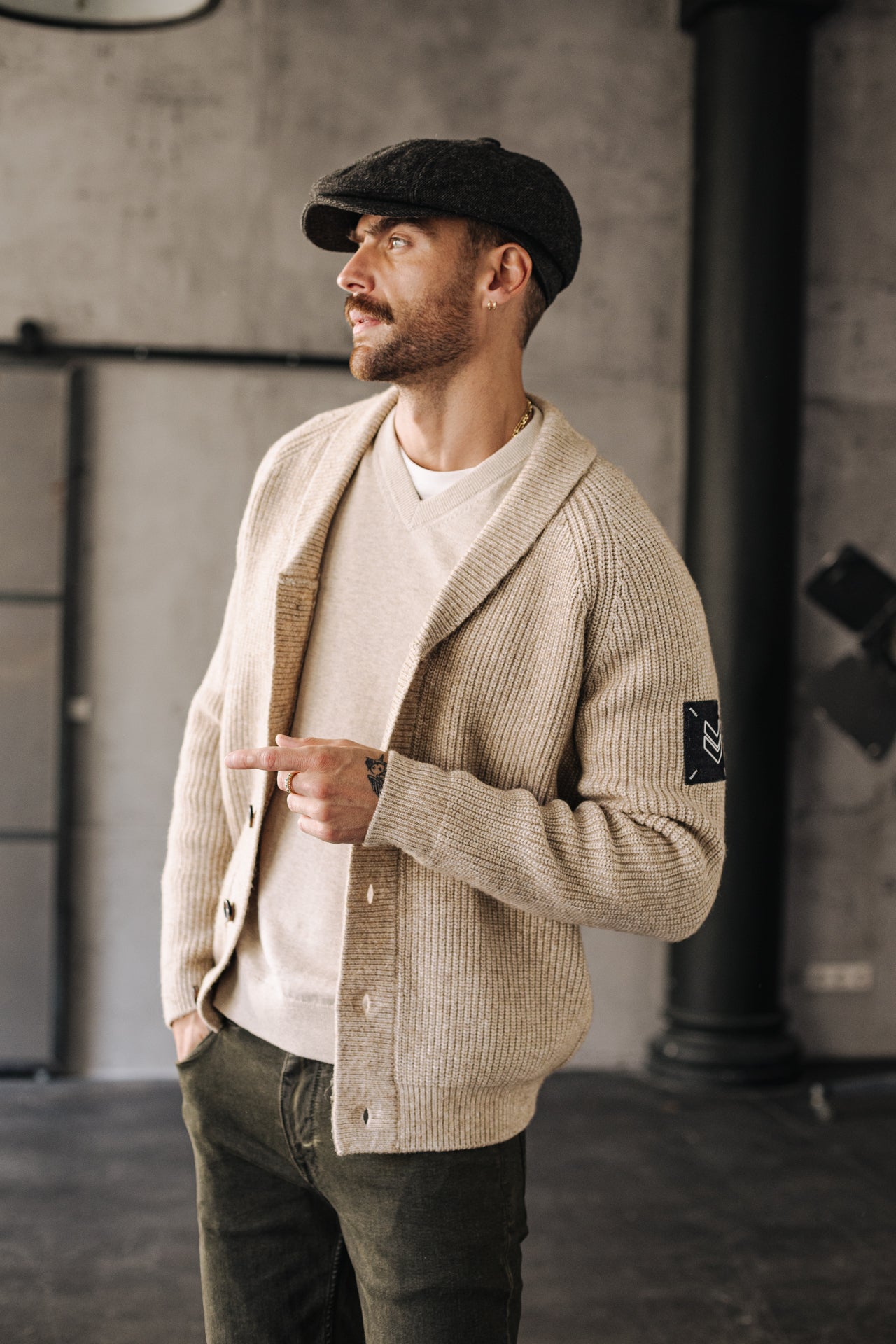 Cardigan Mann Ralph Bellagio beige | Freeman T. Porter