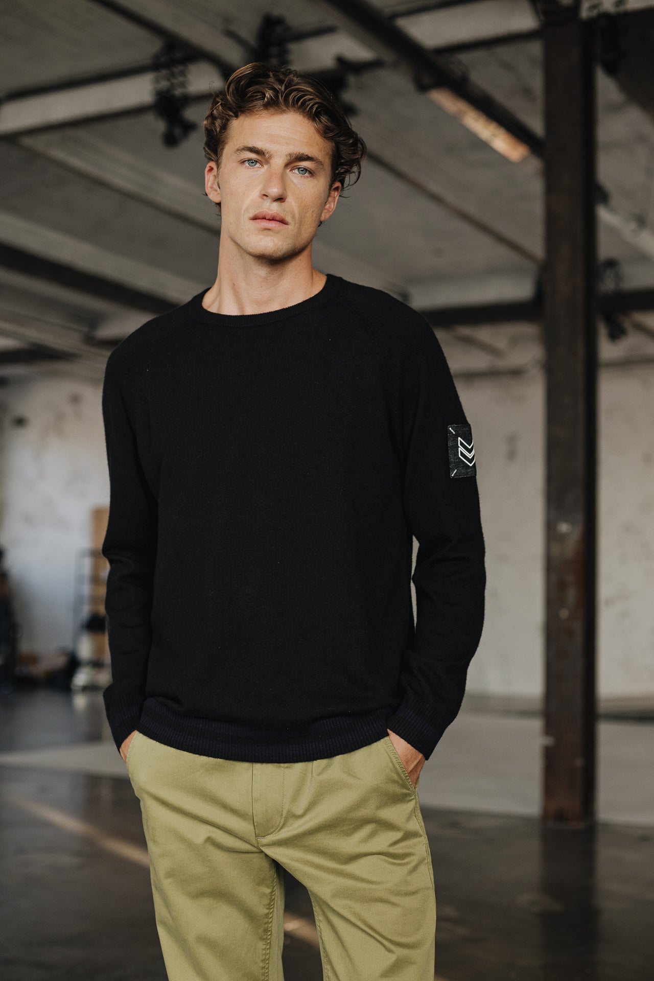 Pull col rond Men Rescue Cork black | Freeman T. Porter