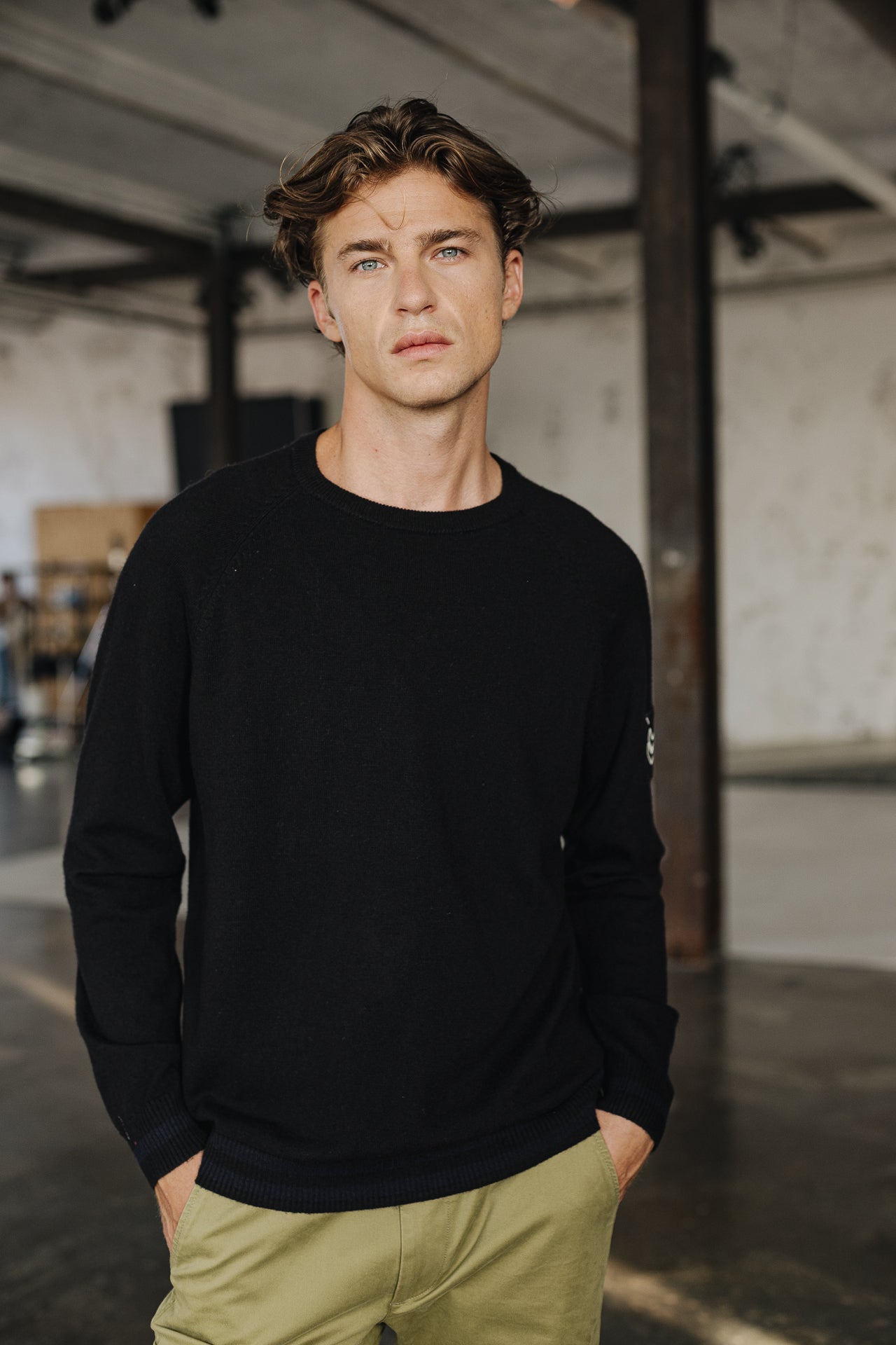 Pull col rond Men Rescue Cork black | Freeman T. Porter