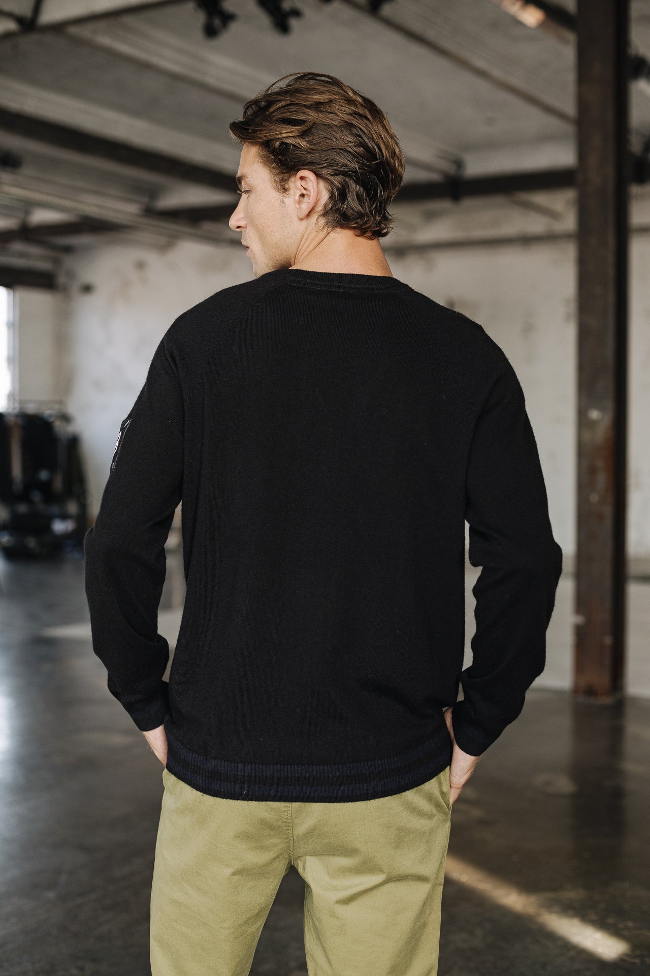 Pull col rond Men Rescue Cork black | Freeman T. Porter
