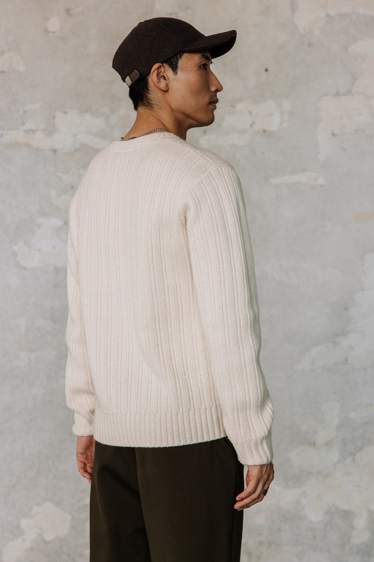 Pull col rond Hombres Solino Urban egret | Freeman T. Porter