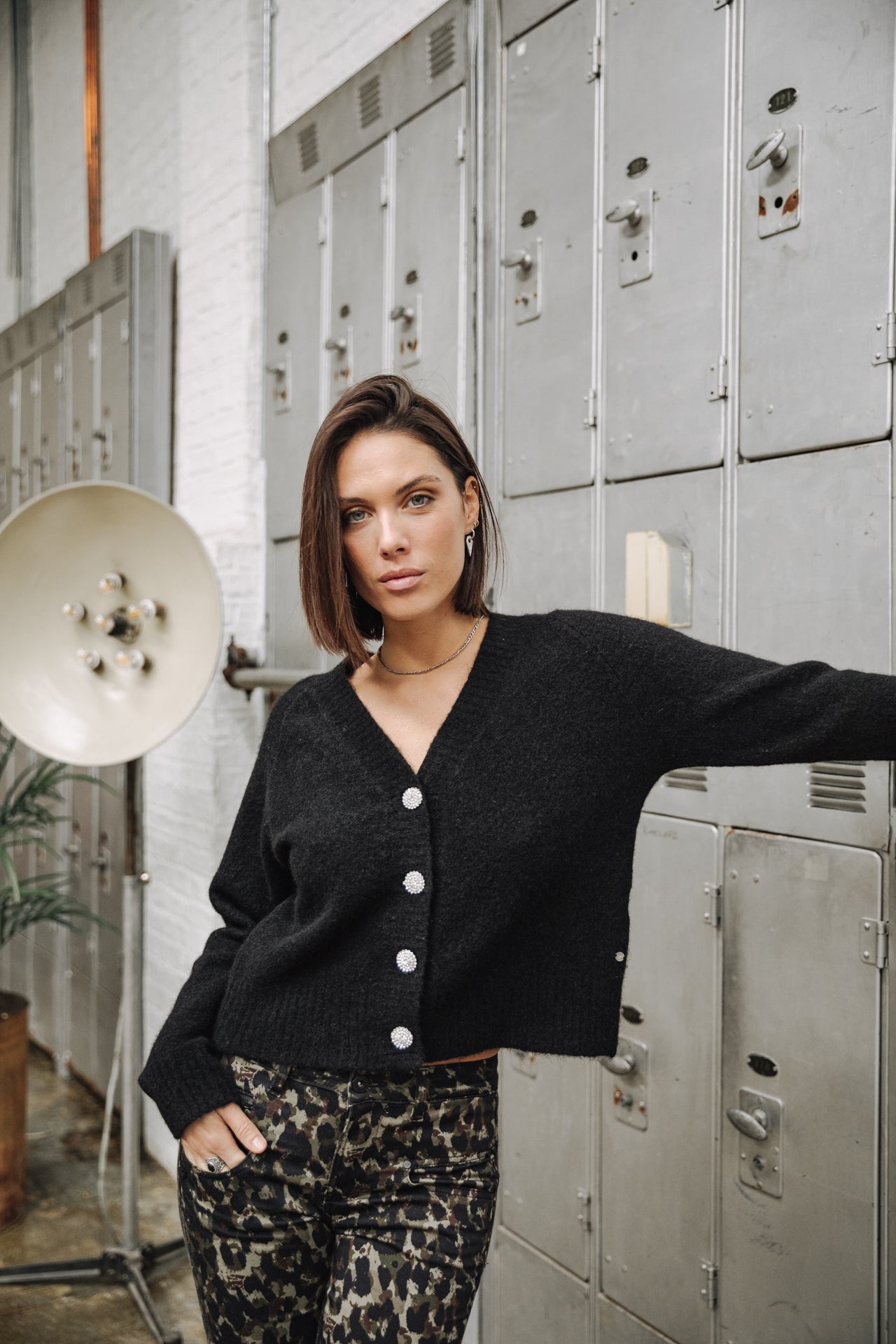 Cardigan manches longues Woman Clarane black | Freeman T. Porter