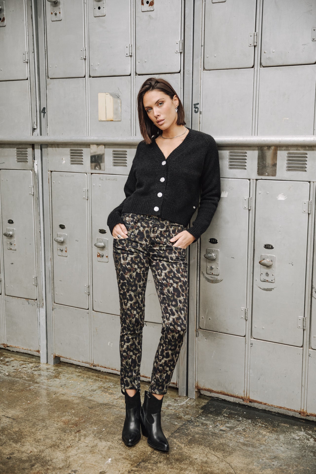Cardigan manches longues Femme Clarane black | Freeman T. Porter
