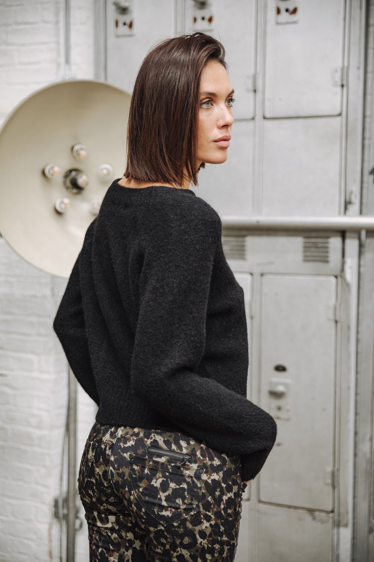 Cardigan manches longues Femme Clarane black | Freeman T. Porter