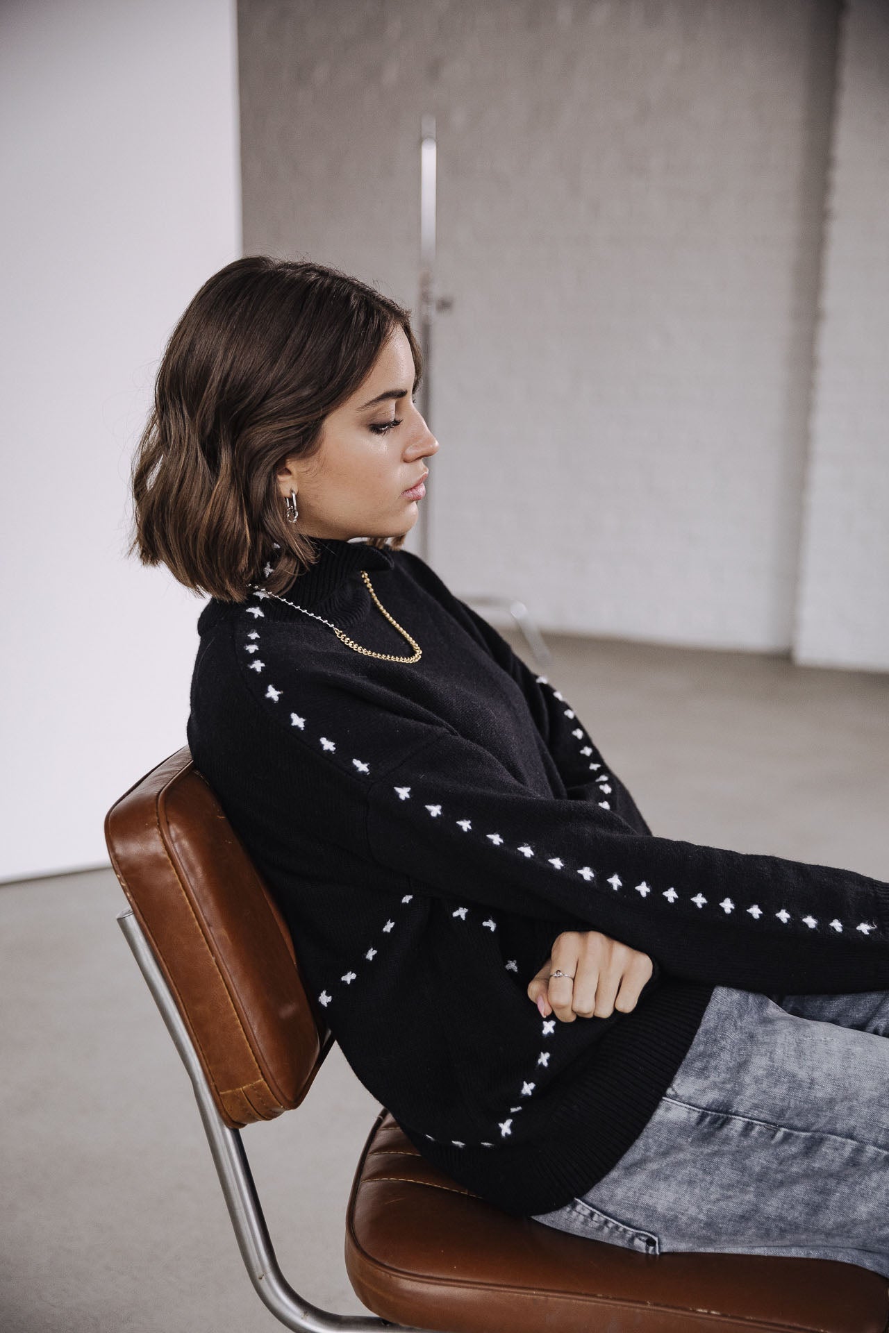 Pull col roulé Femme Pears black | Freeman T. Porter