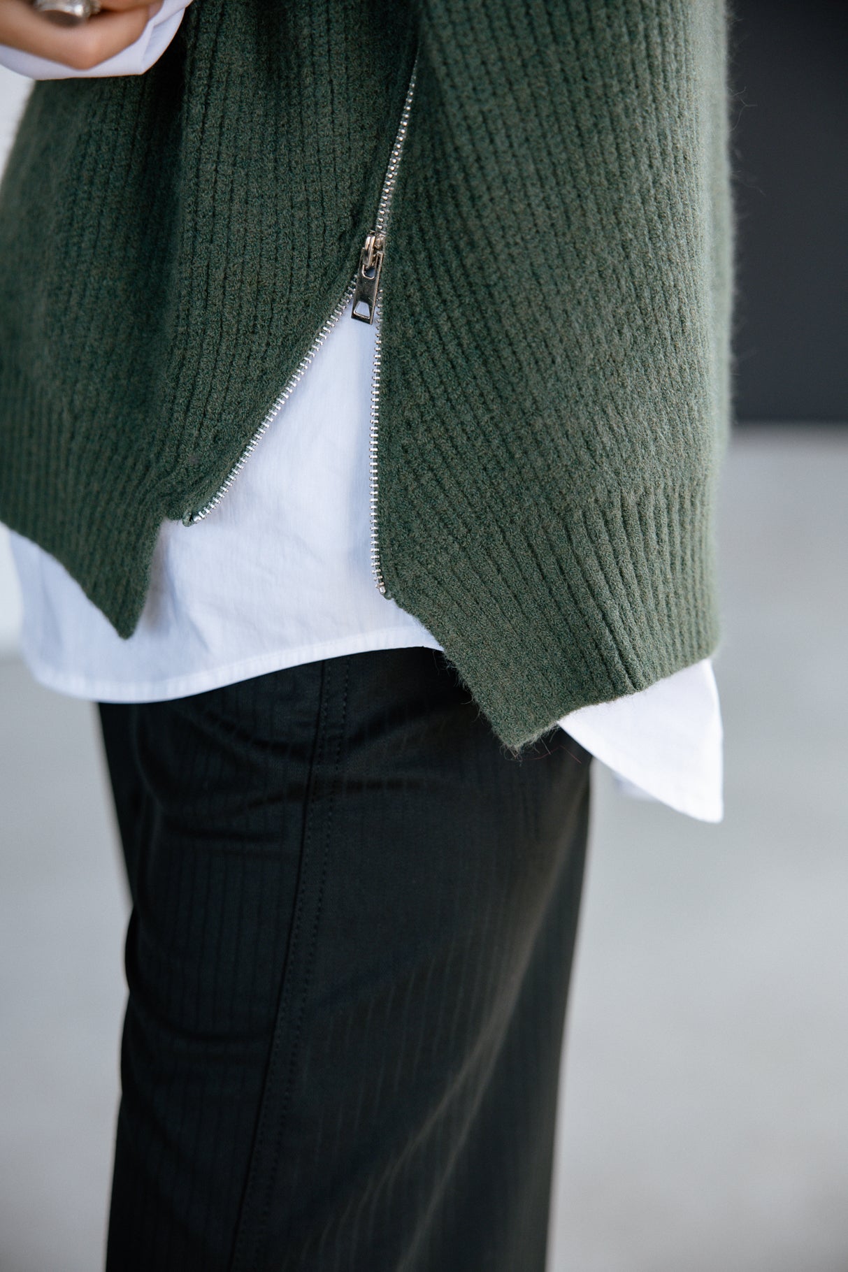 Pull sans manche zippé Femme Phancy pineneedle | Freeman T. Porter