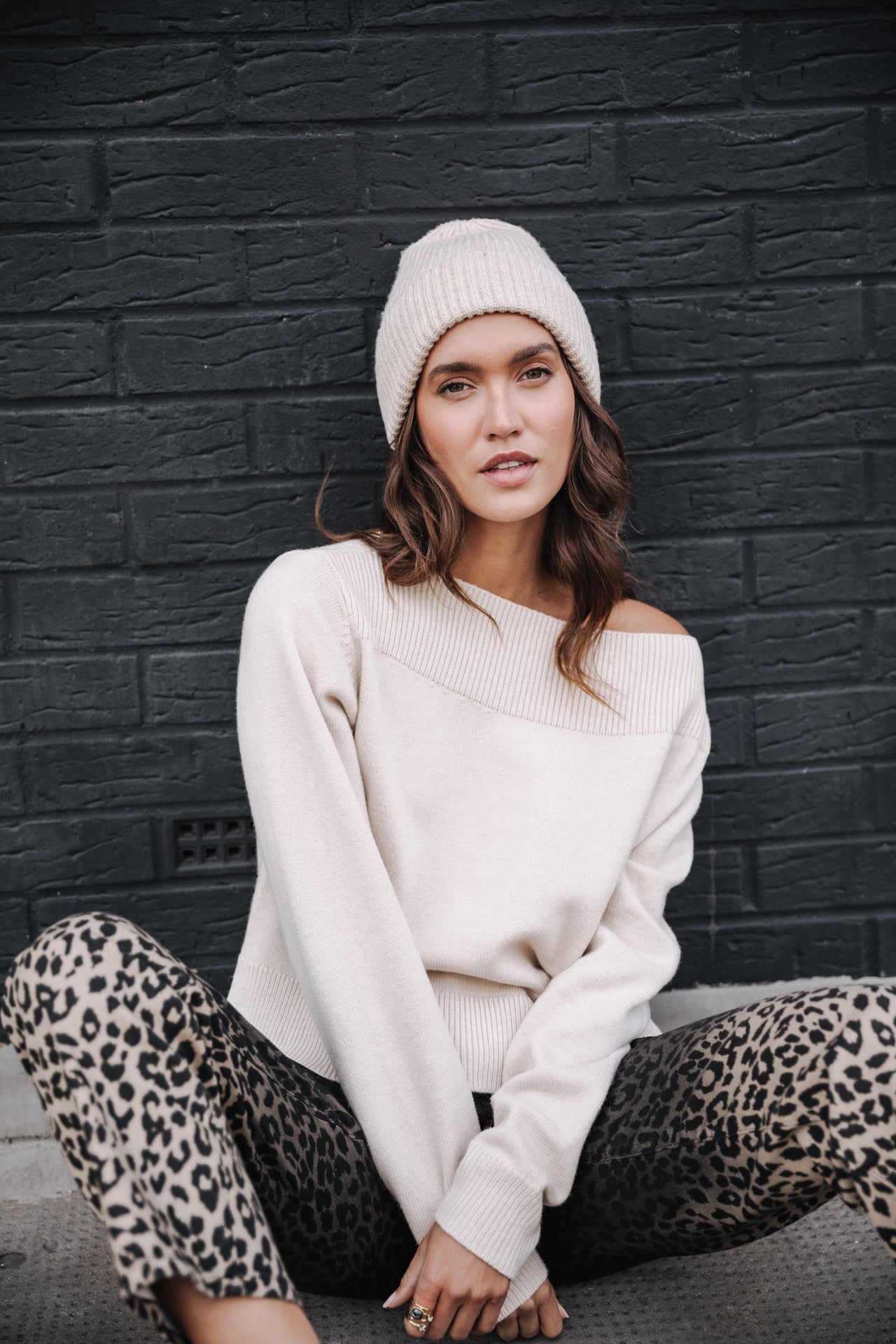 Pull manches longues Femme Plana light beige | Freeman T. Porter