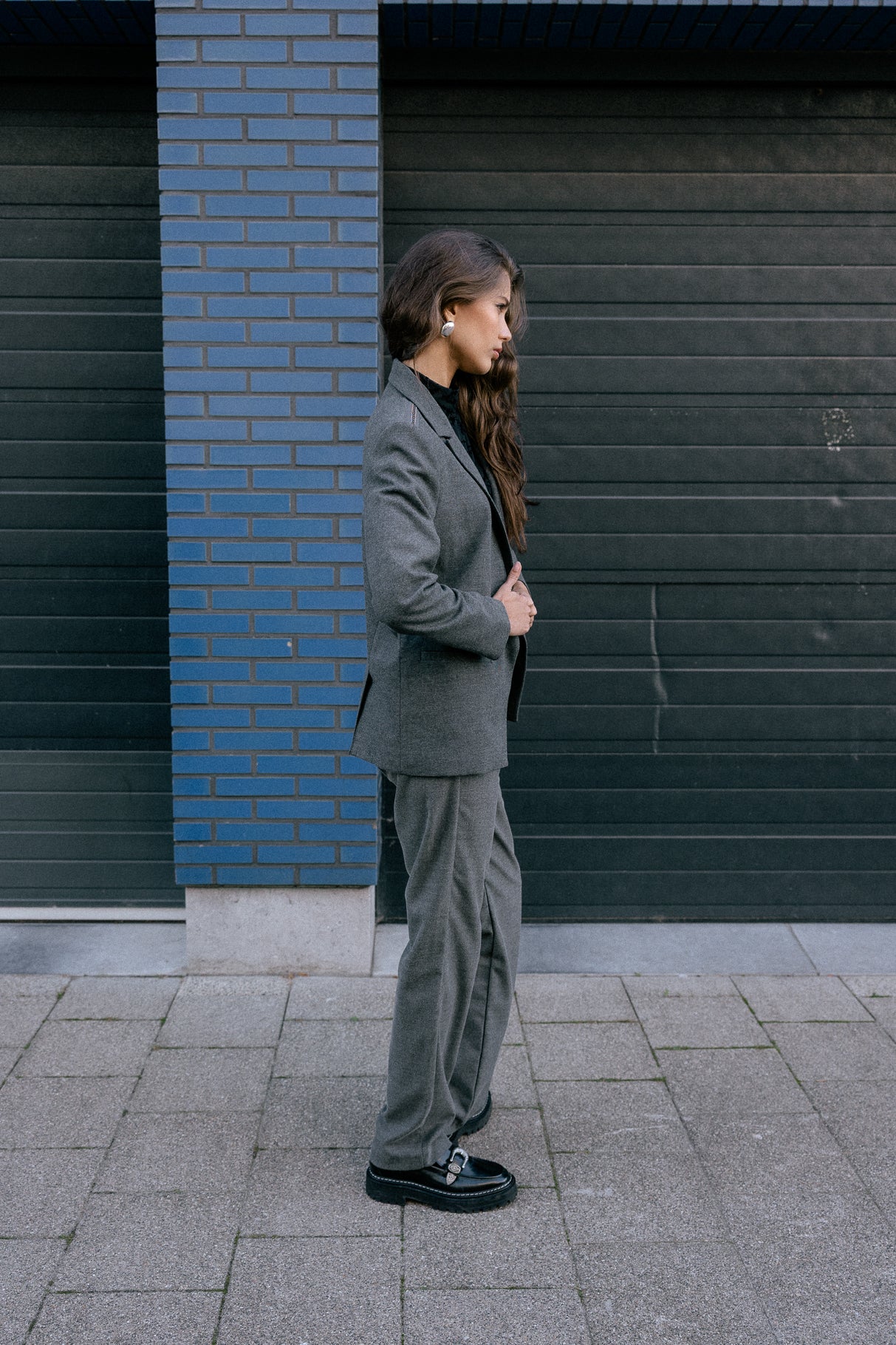 Blazer wide Woman Bernie Moss moon rock | Freeman T. Porter