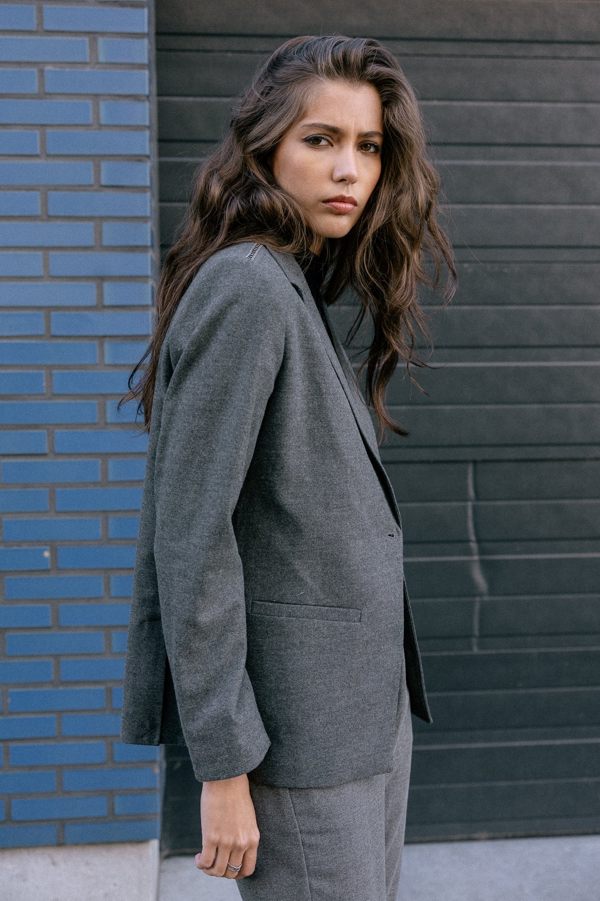 Blazer wide Woman Bernie Moss moon rock | Freeman T. Porter