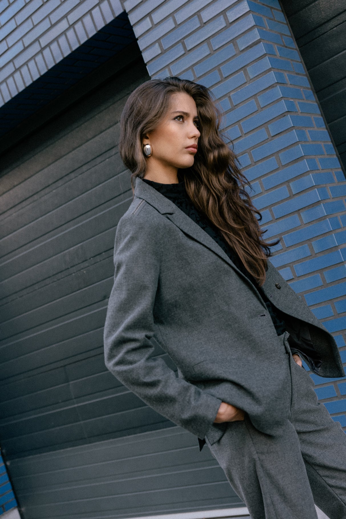 Blazer wide Woman Bernie Moss moon rock | Freeman T. Porter