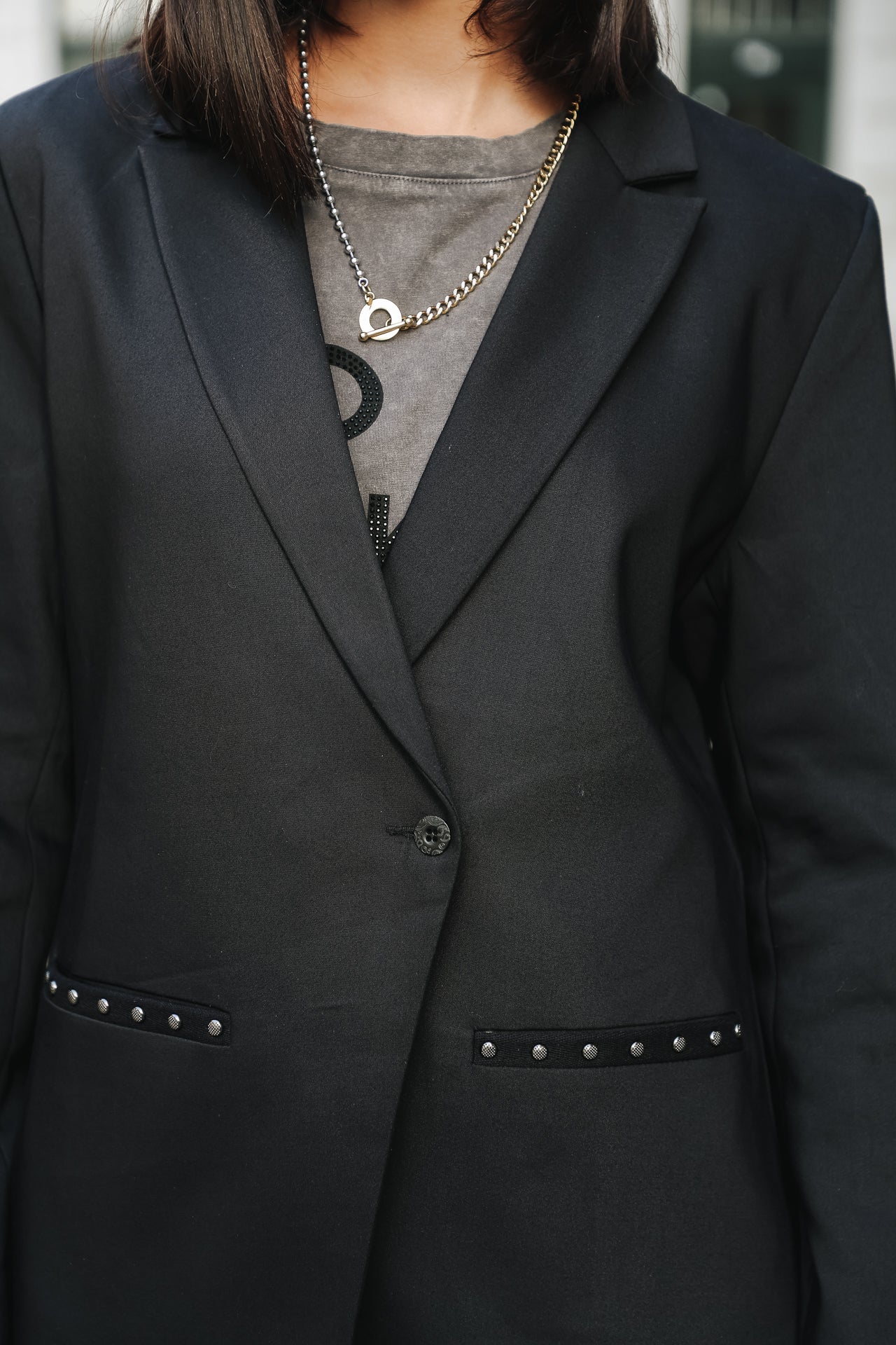 Blazer droit Femme Bernie Polyneo black | Freeman T. Porter