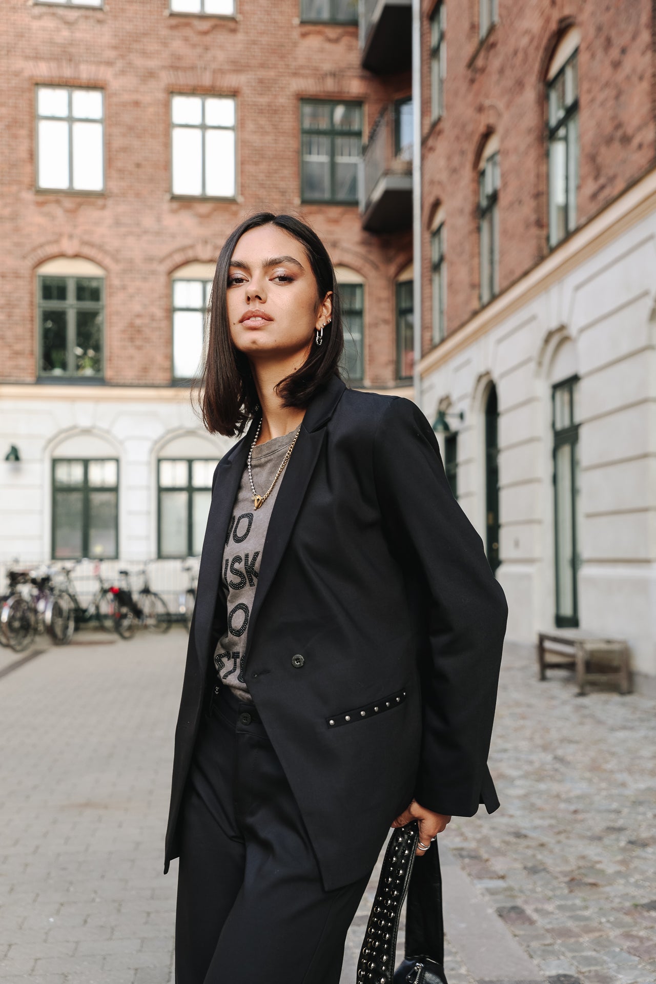 Blazer droit Femme Bernie Polyneo black | Freeman T. Porter